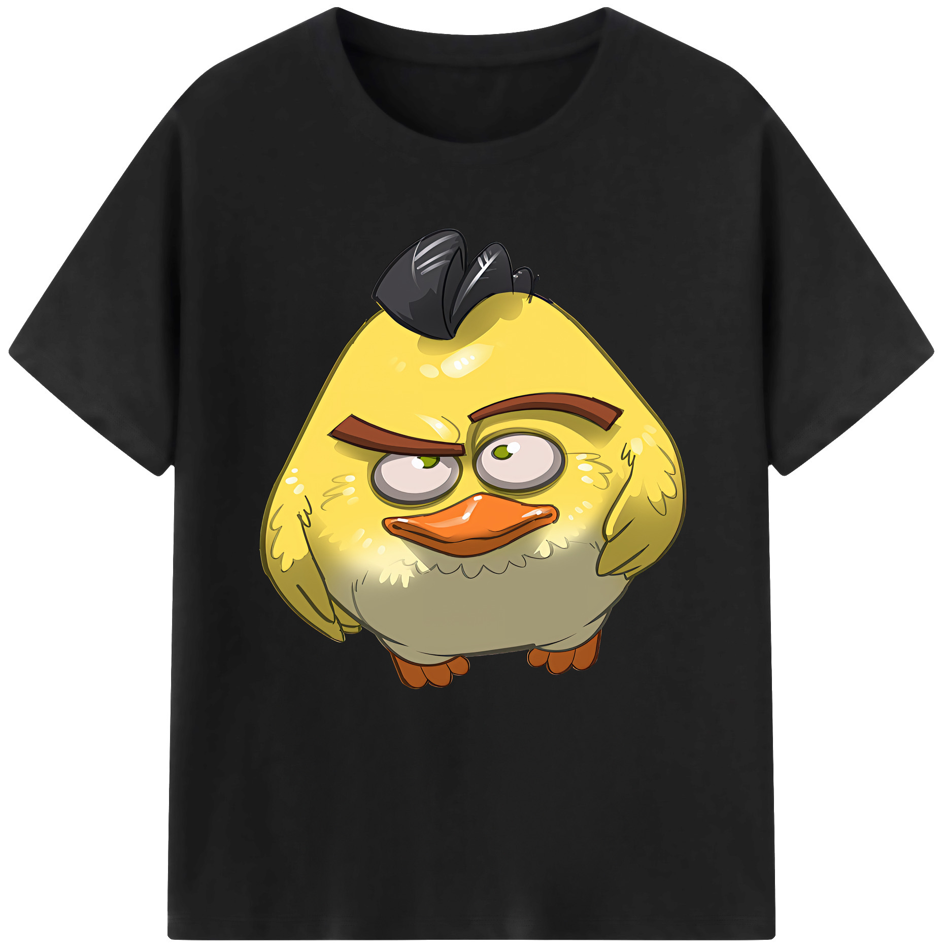 （画像用） Angry Birds アングリーバード 綿100％半袖Tシャツ（フロントプリント）