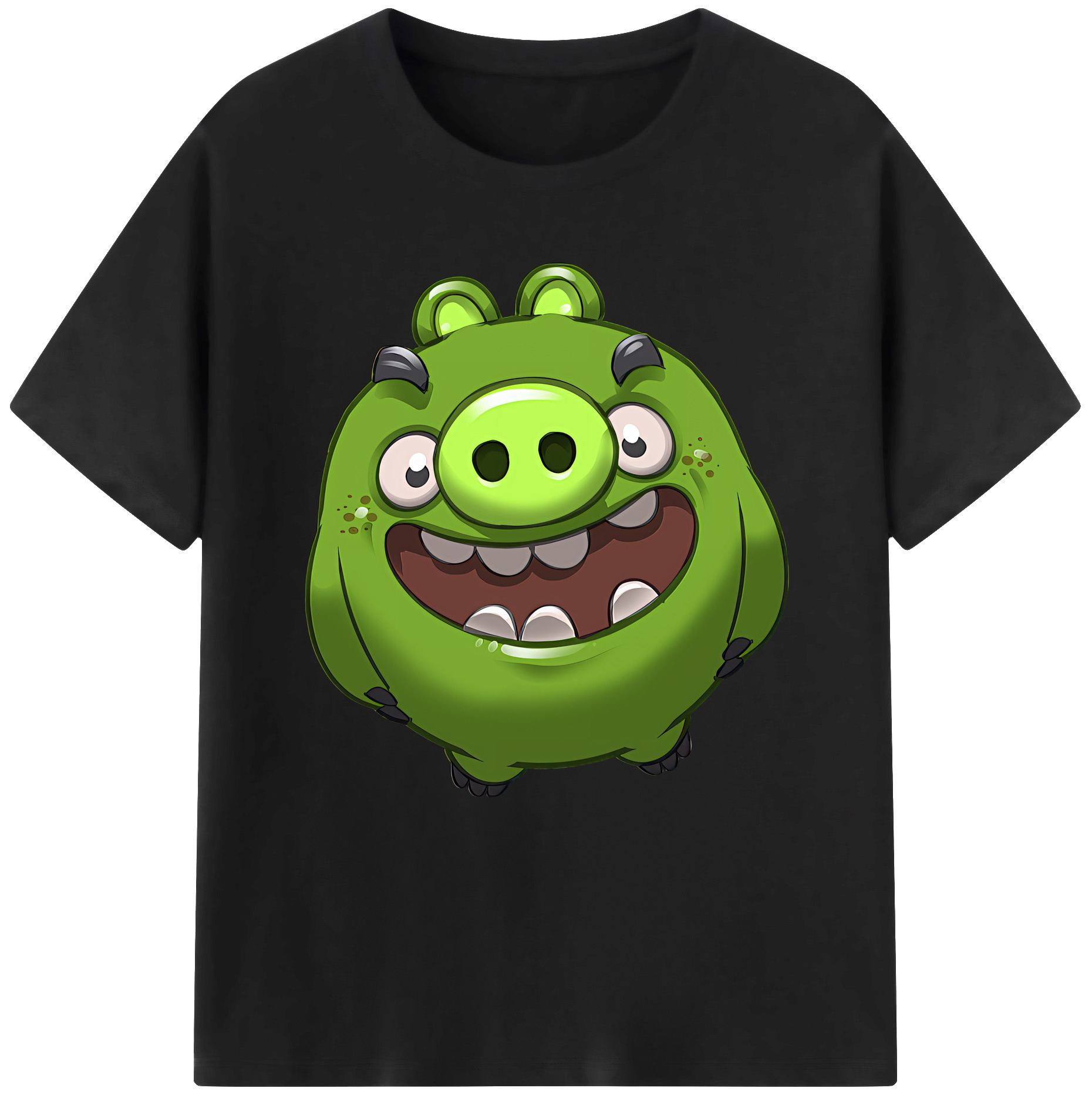 （画像用） Angry Birds アングリーバード 綿100％半袖Tシャツ（フロントプリント）