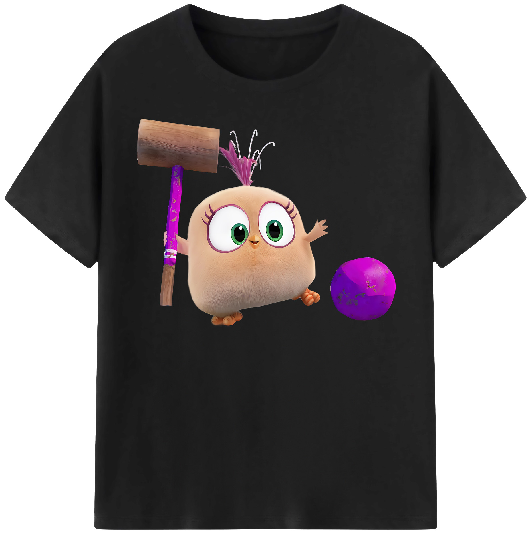 （画像用） Angry Birds アングリーバード 綿100％半袖Tシャツ（フロントプリント）