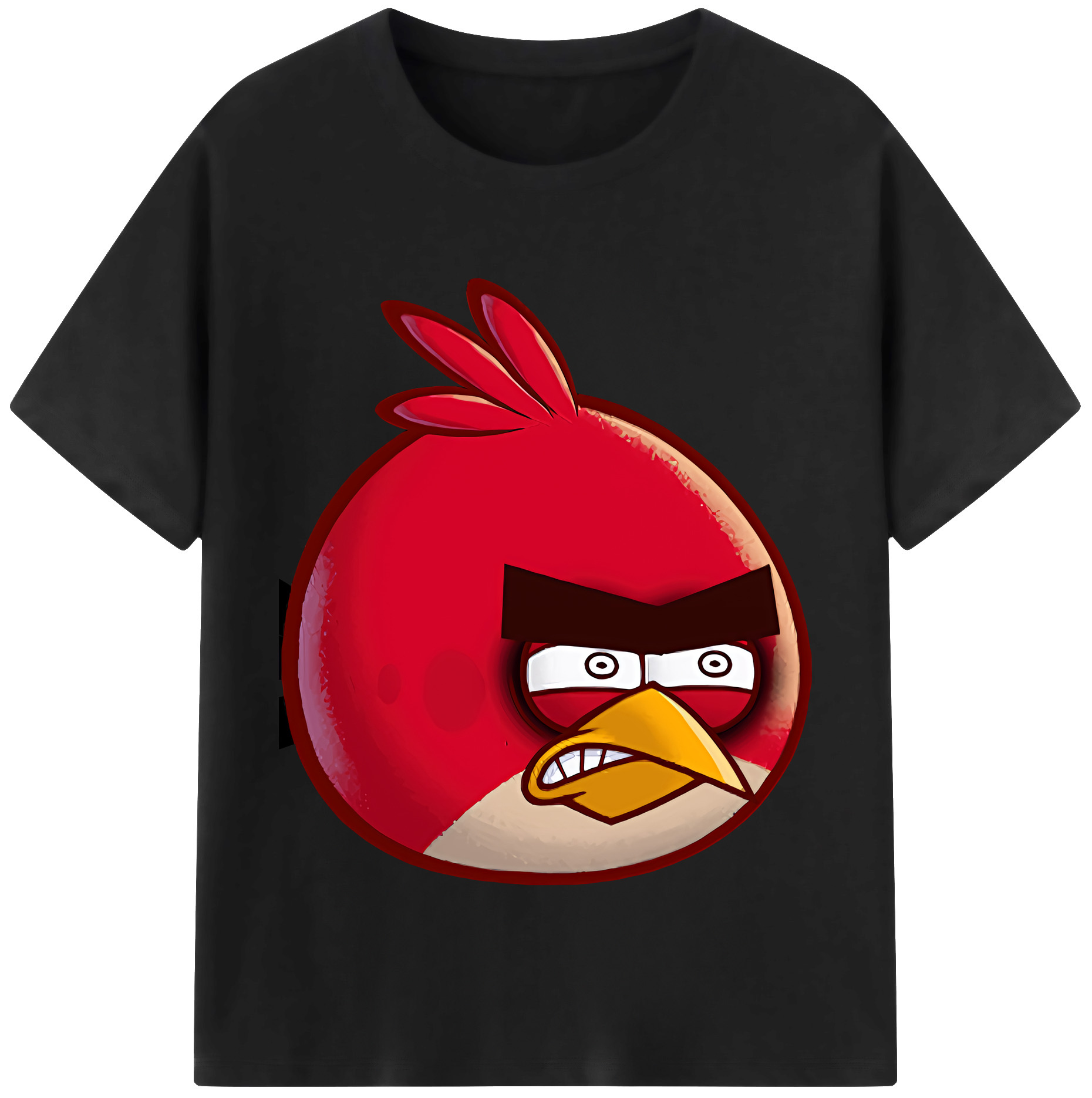 （画像用） Angry Birds アングリーバード 綿100％半袖Tシャツ（フロントプリント）