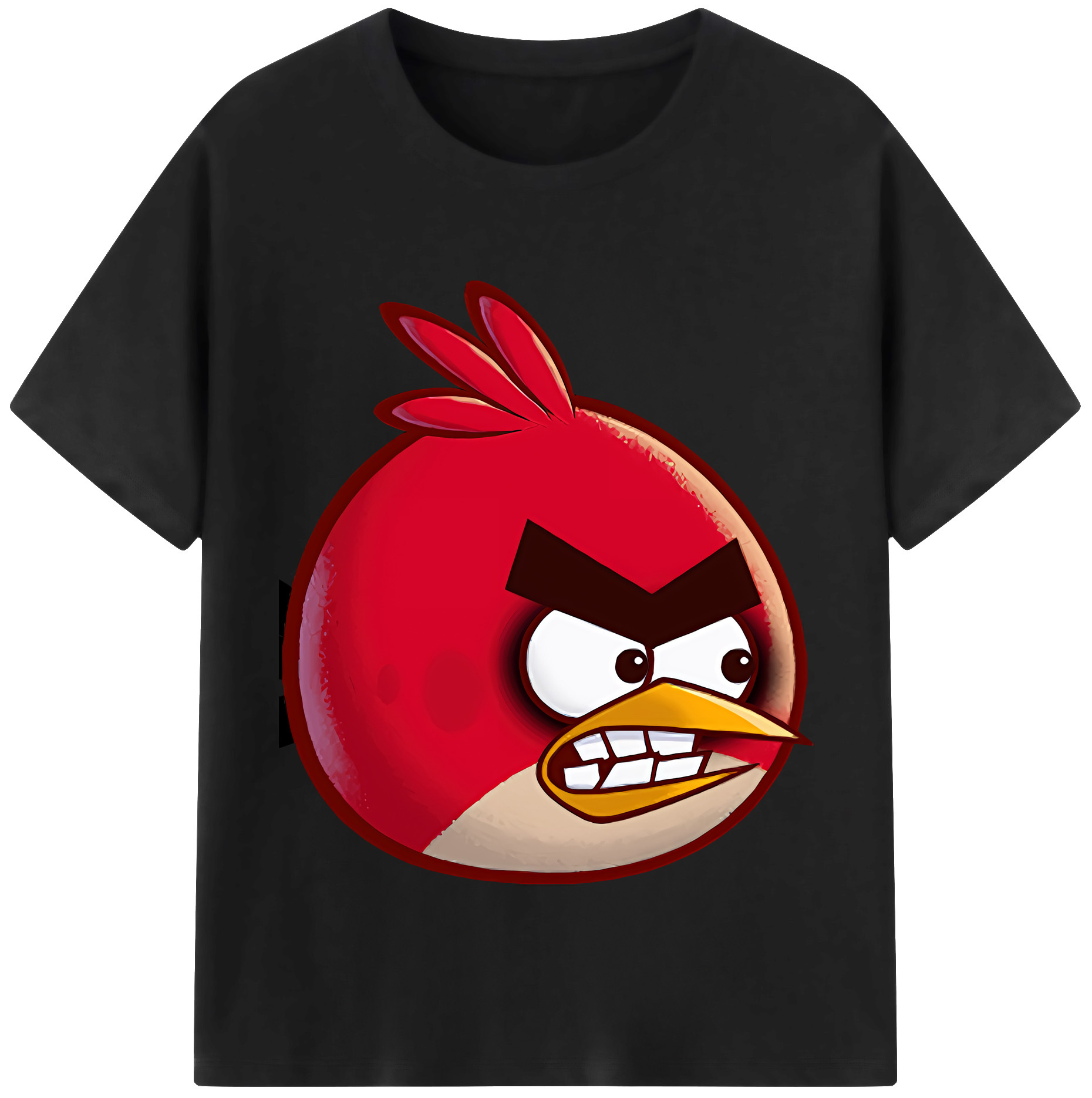 （画像用） Angry Birds アングリーバード 綿100％半袖Tシャツ（フロントプリント）