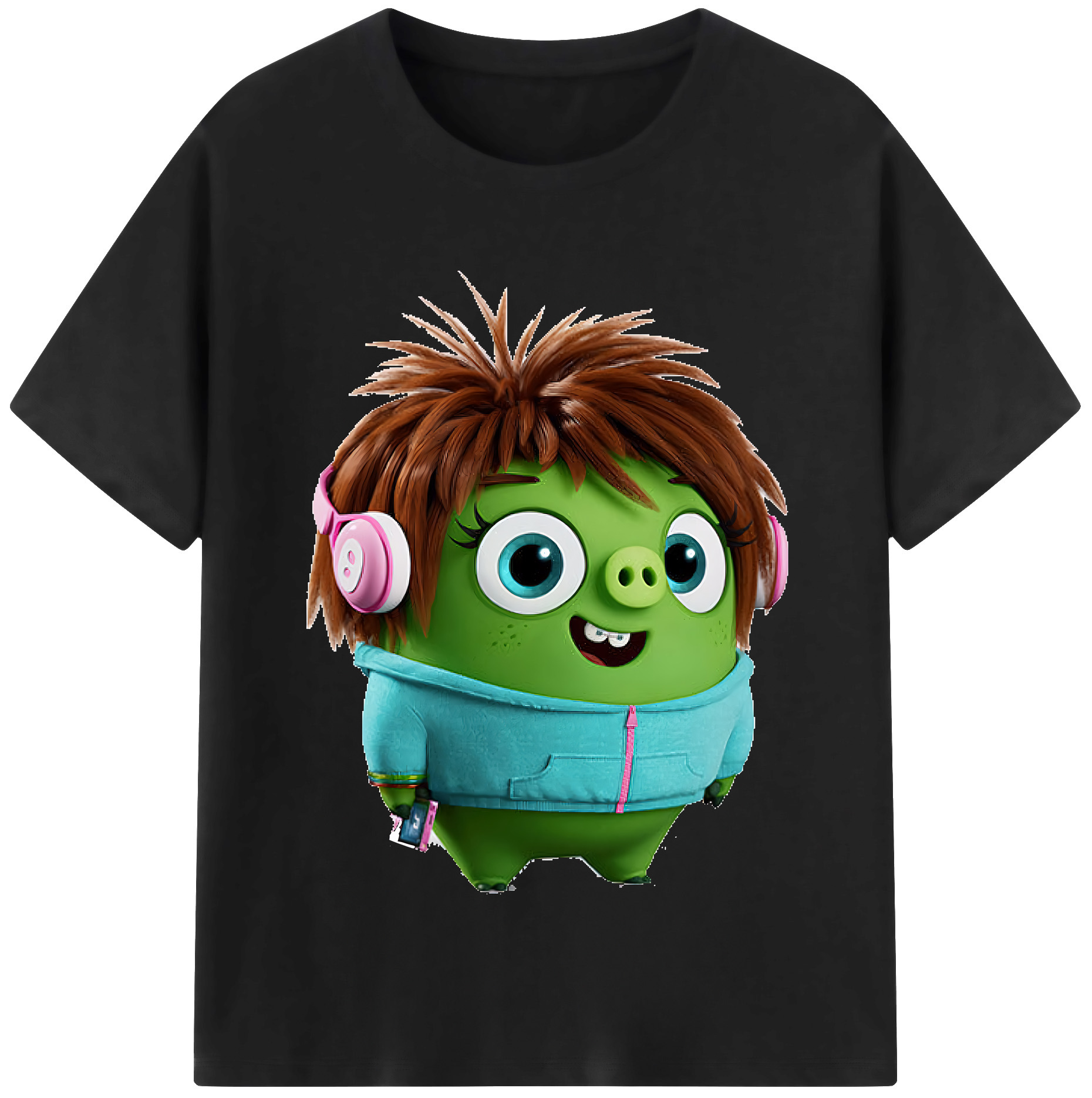 （画像用） Angry Birds アングリーバード 綿100％半袖Tシャツ（フロントプリント）