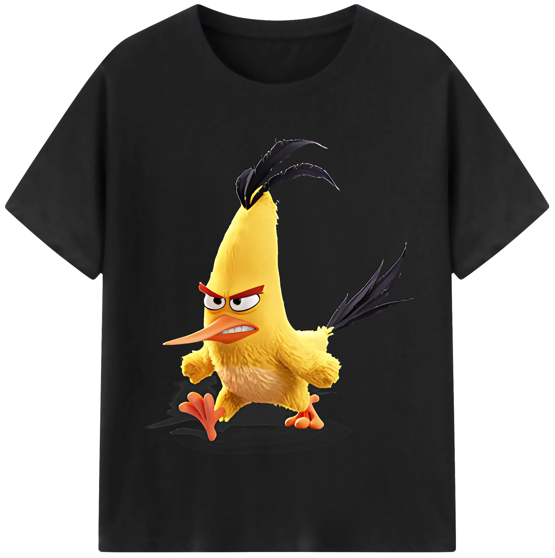 （画像用） Angry Birds アングリーバード 綿100％半袖Tシャツ（フロントプリント）