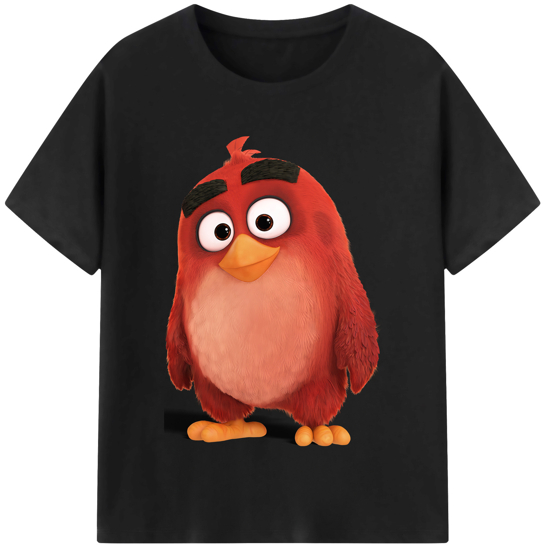 （画像用） Angry Birds アングリーバード 綿100％半袖Tシャツ（フロントプリント）