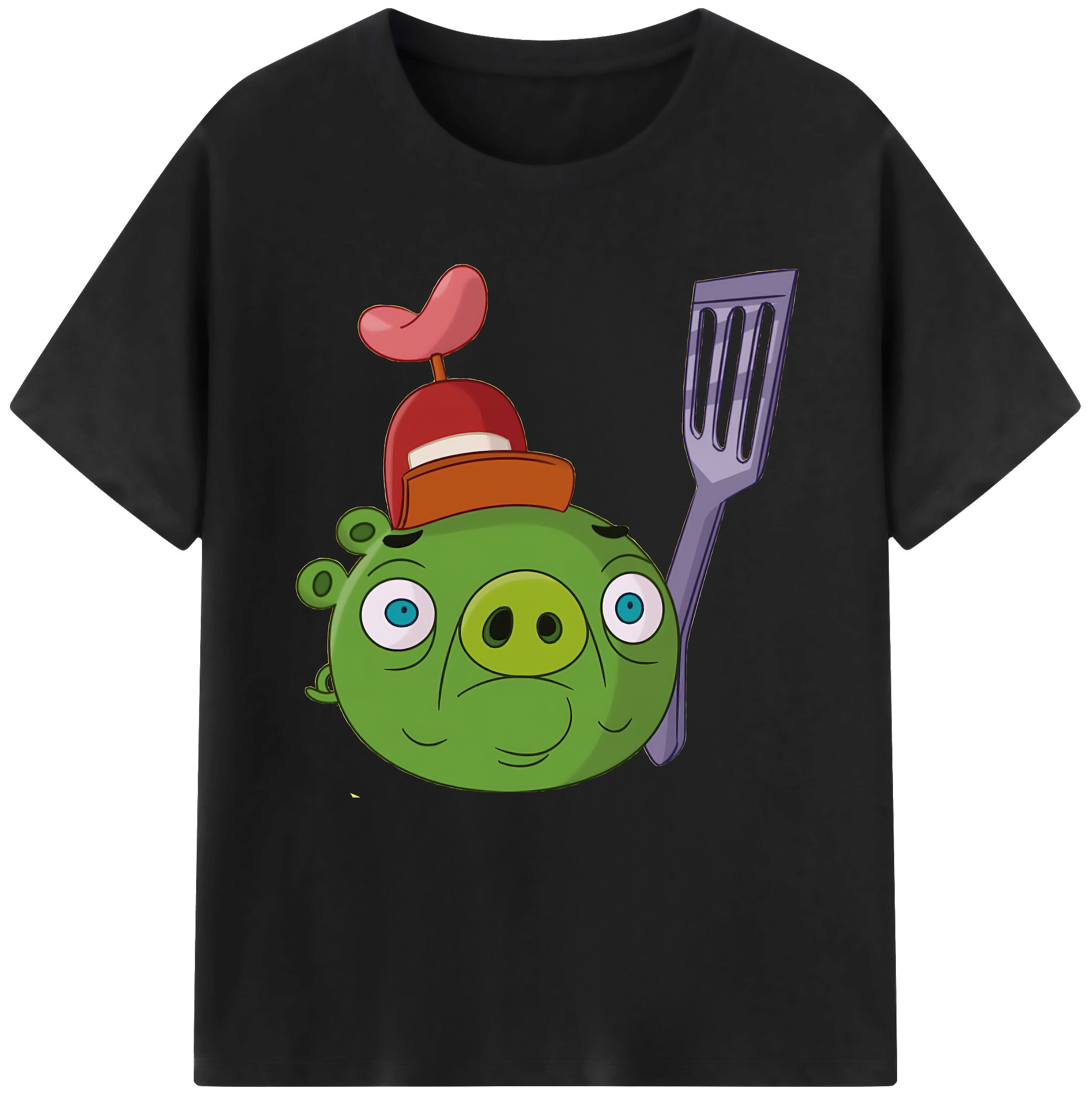 （画像用） Angry Birds アングリーバード 綿100％半袖Tシャツ（フロントプリント）