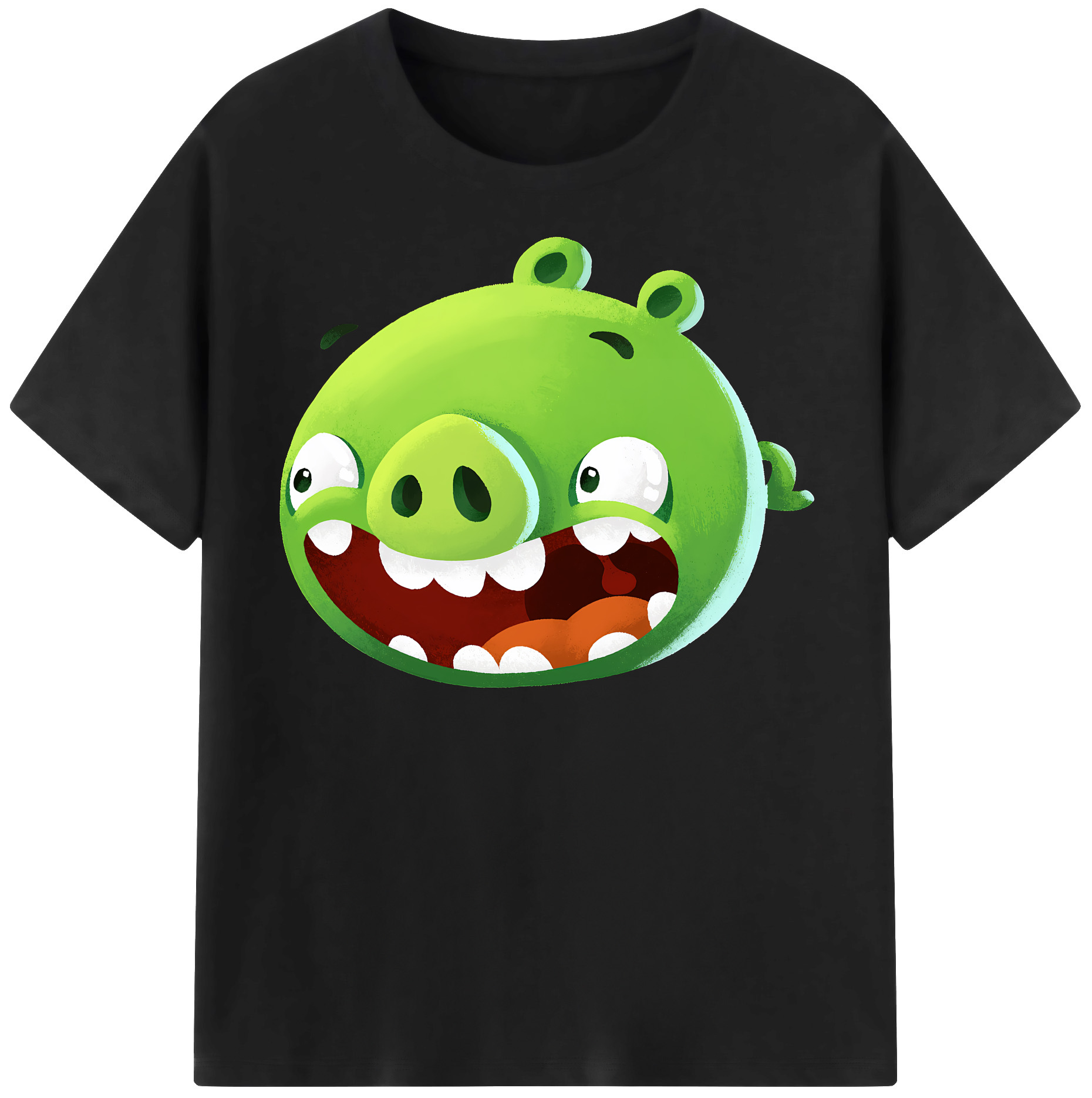 （画像用） Angry Birds アングリーバード 綿100％半袖Tシャツ（フロントプリント）