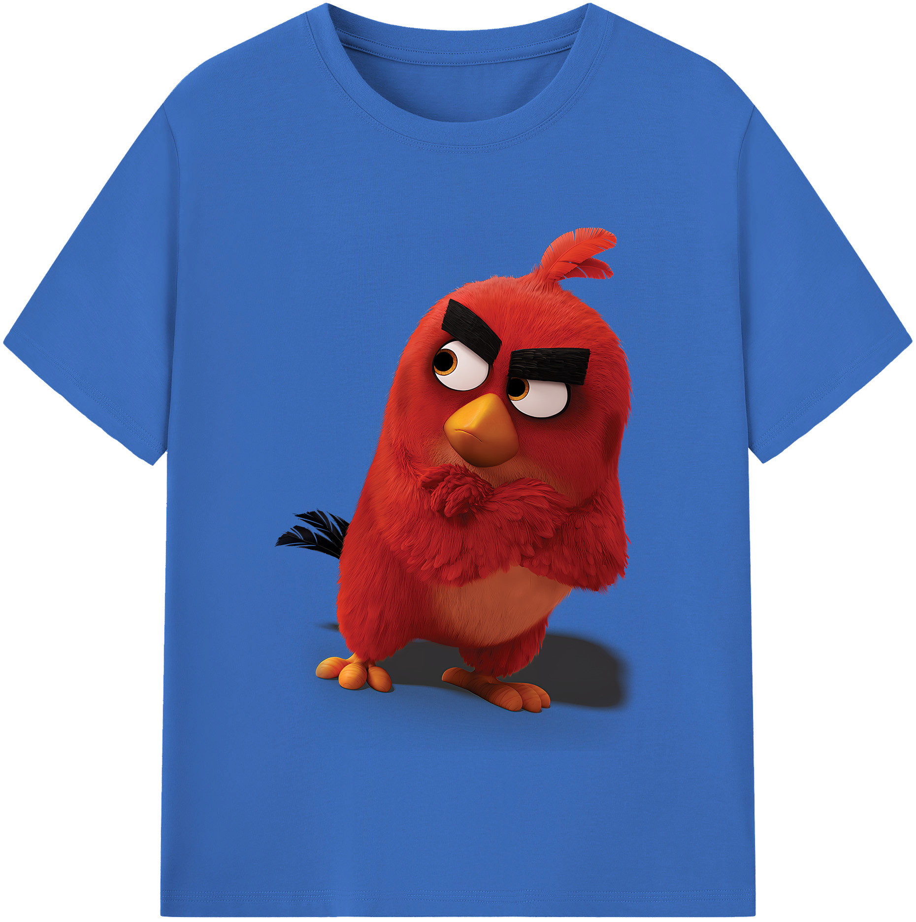 （画像用） Angry Birds アングリーバード 綿100％半袖Tシャツ（フロントプリント）