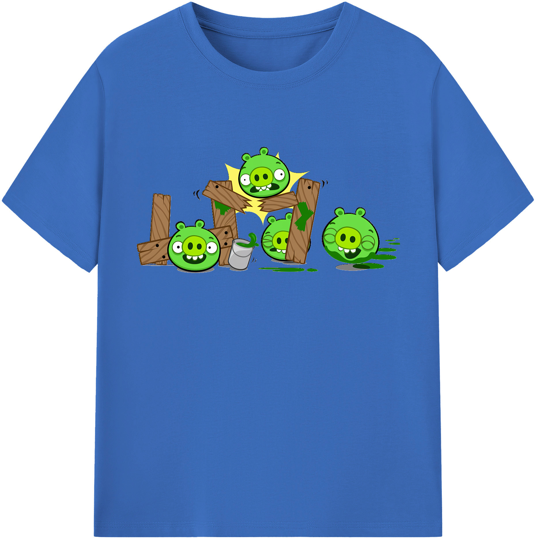 （画像用） Angry Birds アングリーバード 綿100％半袖Tシャツ（フロントプリント）