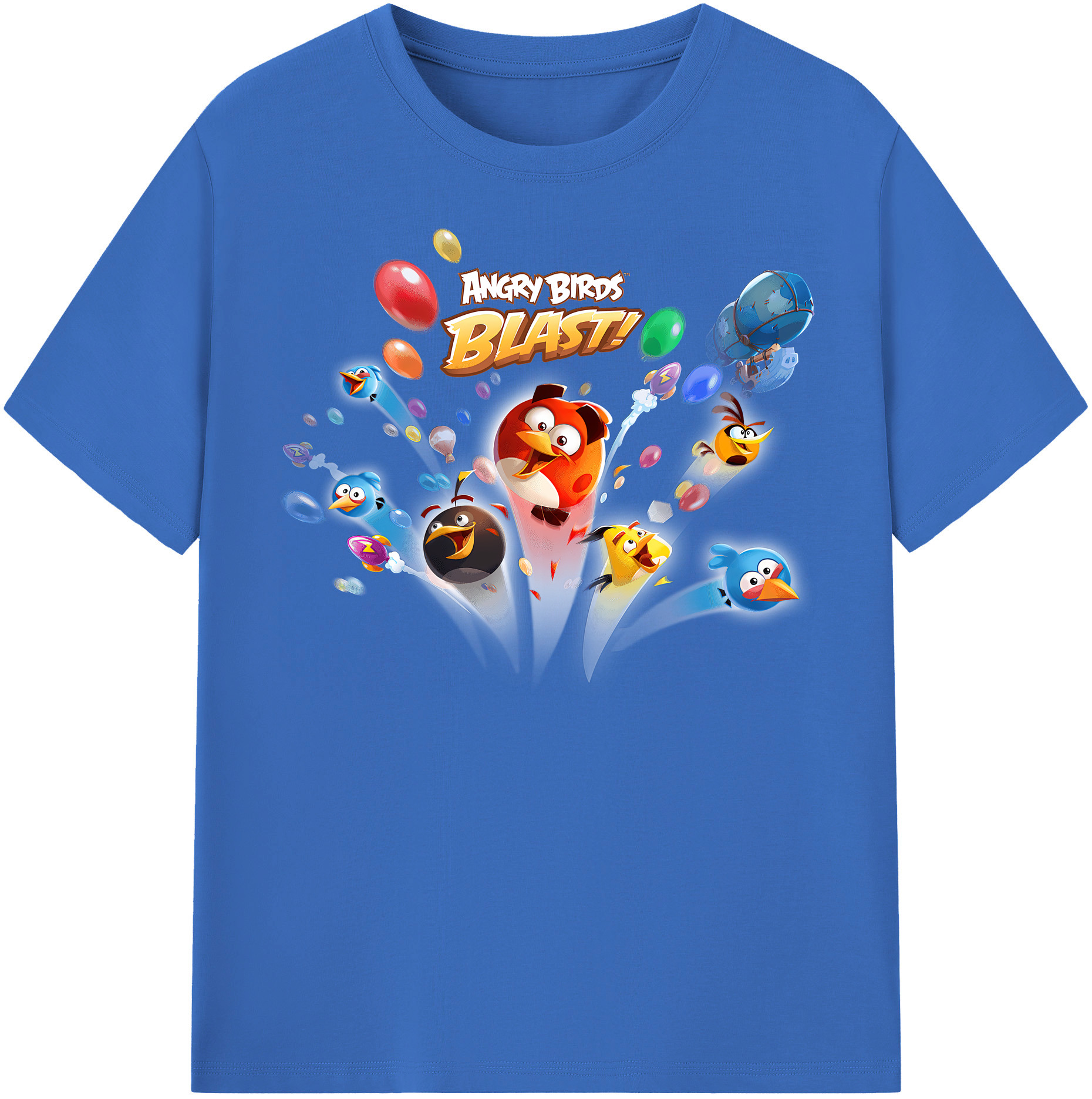 （画像用） Angry Birds アングリーバード 綿100％半袖Tシャツ（フロントプリント）