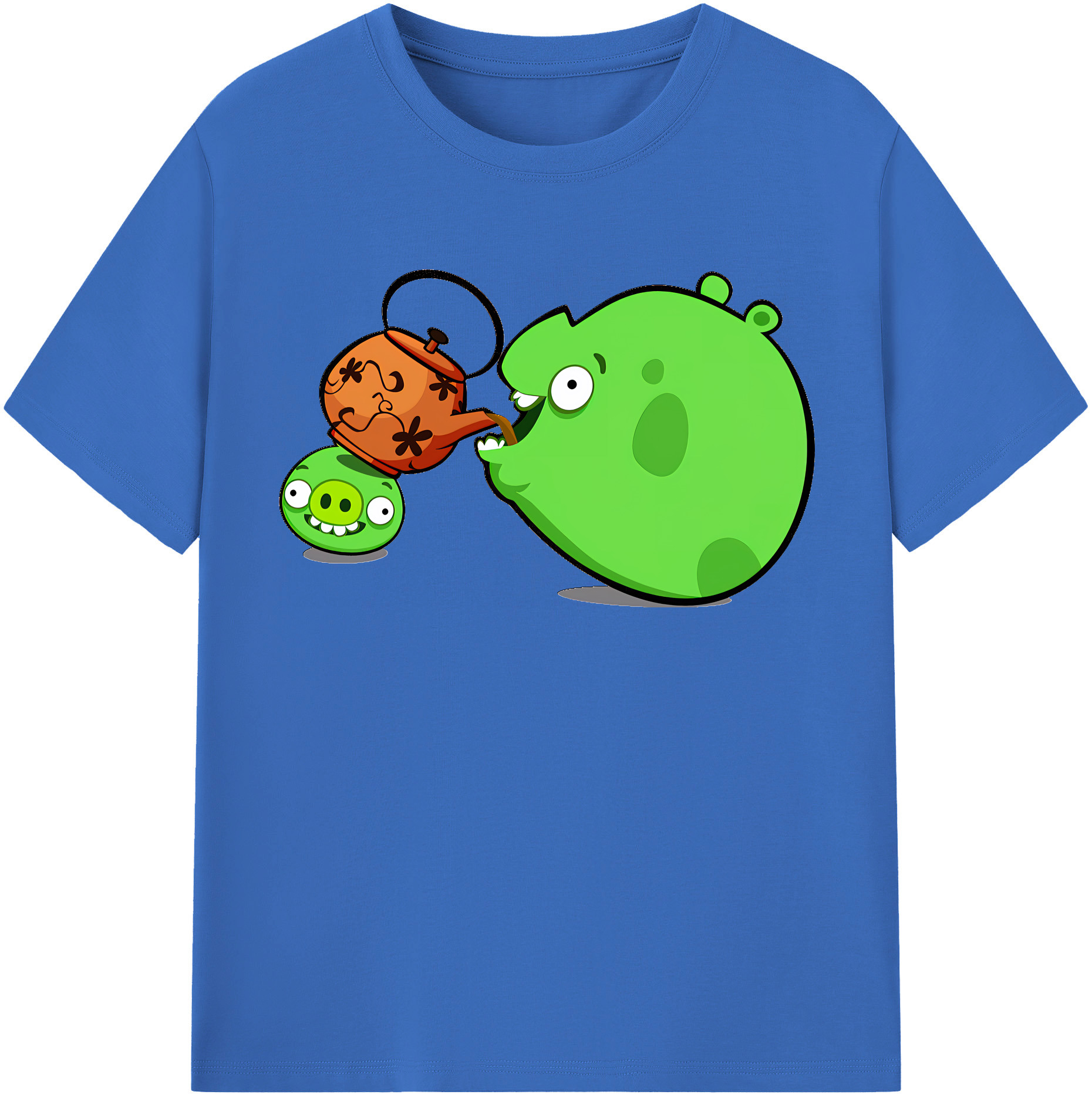 （画像用） Angry Birds アングリーバード 綿100％半袖Tシャツ（フロントプリント）