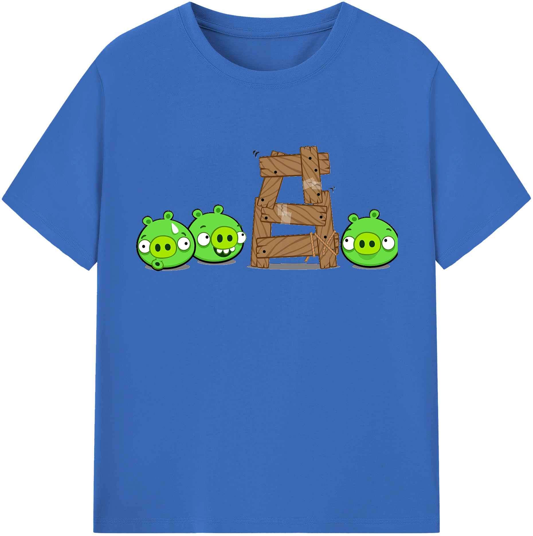 （画像用） Angry Birds アングリーバード 綿100％半袖Tシャツ（フロントプリント）