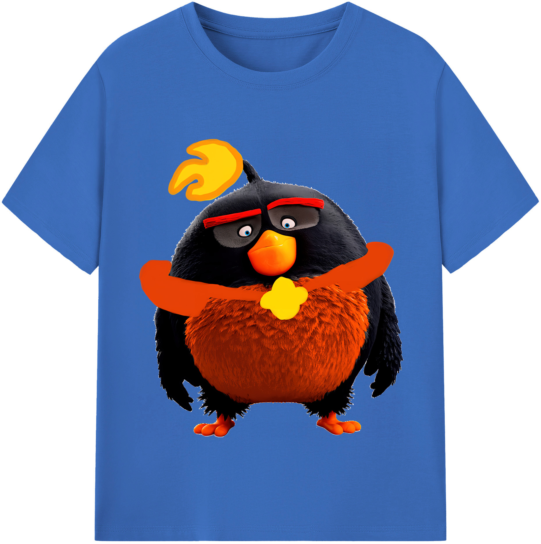 （画像用） Angry Birds アングリーバード 綿100％半袖Tシャツ（フロントプリント）