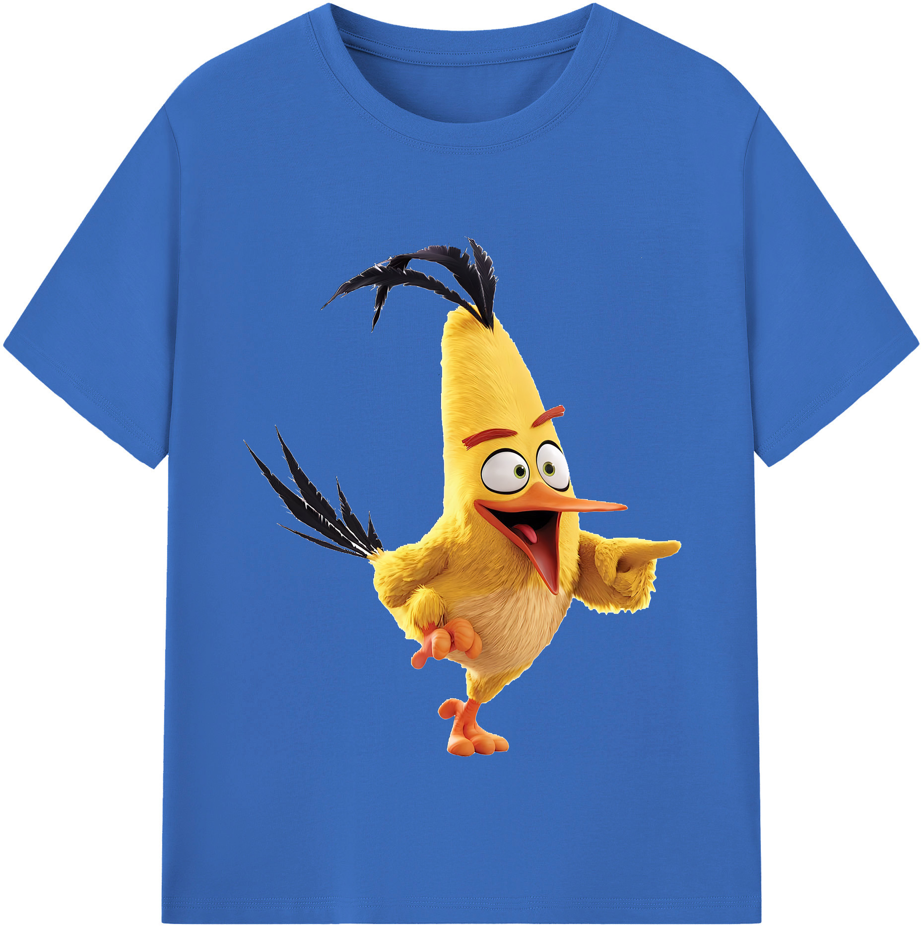 （画像用） Angry Birds アングリーバード 綿100％半袖Tシャツ（フロントプリント）