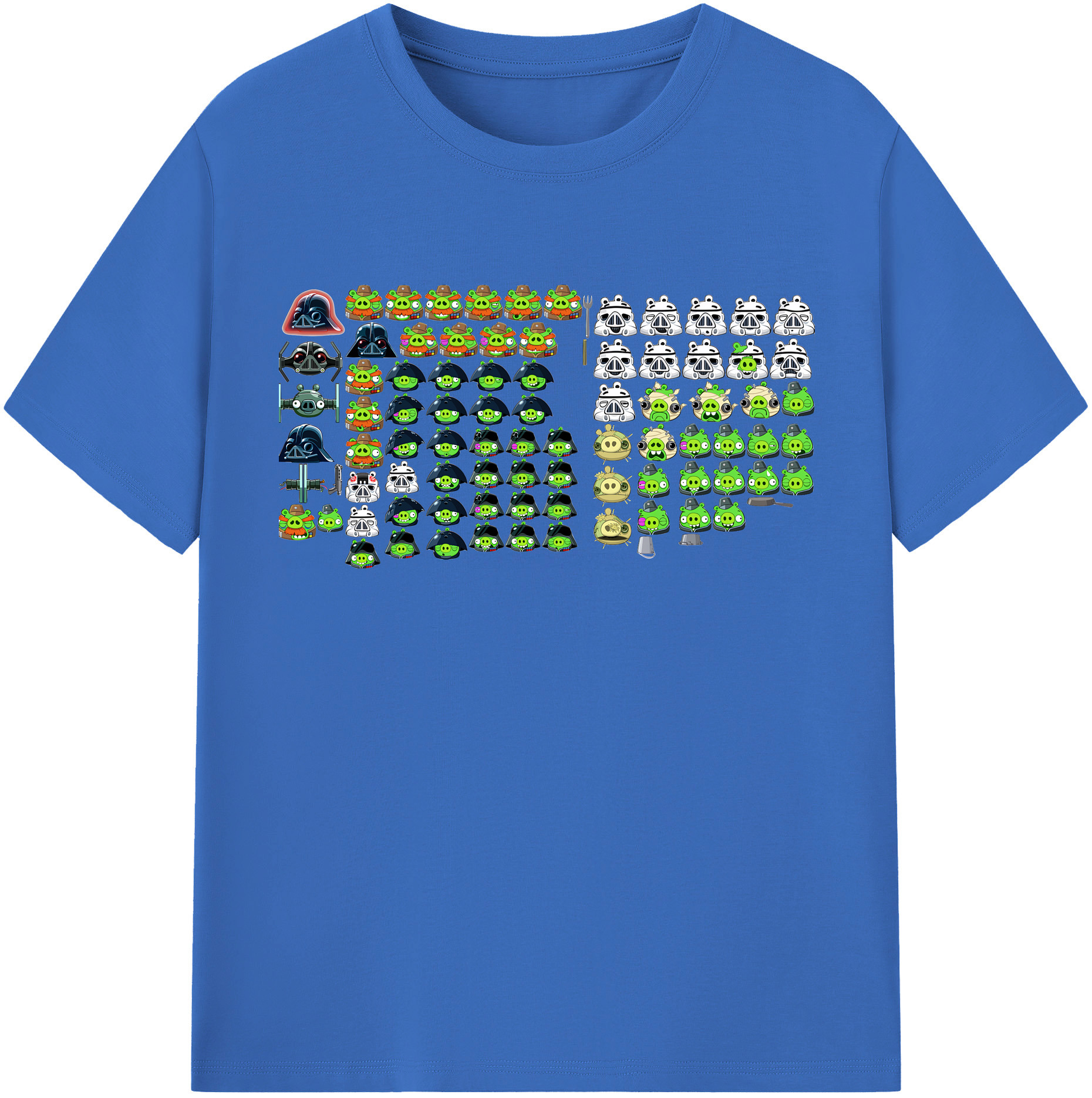 （画像用） Angry Birds アングリーバード 綿100％半袖Tシャツ（フロントプリント）