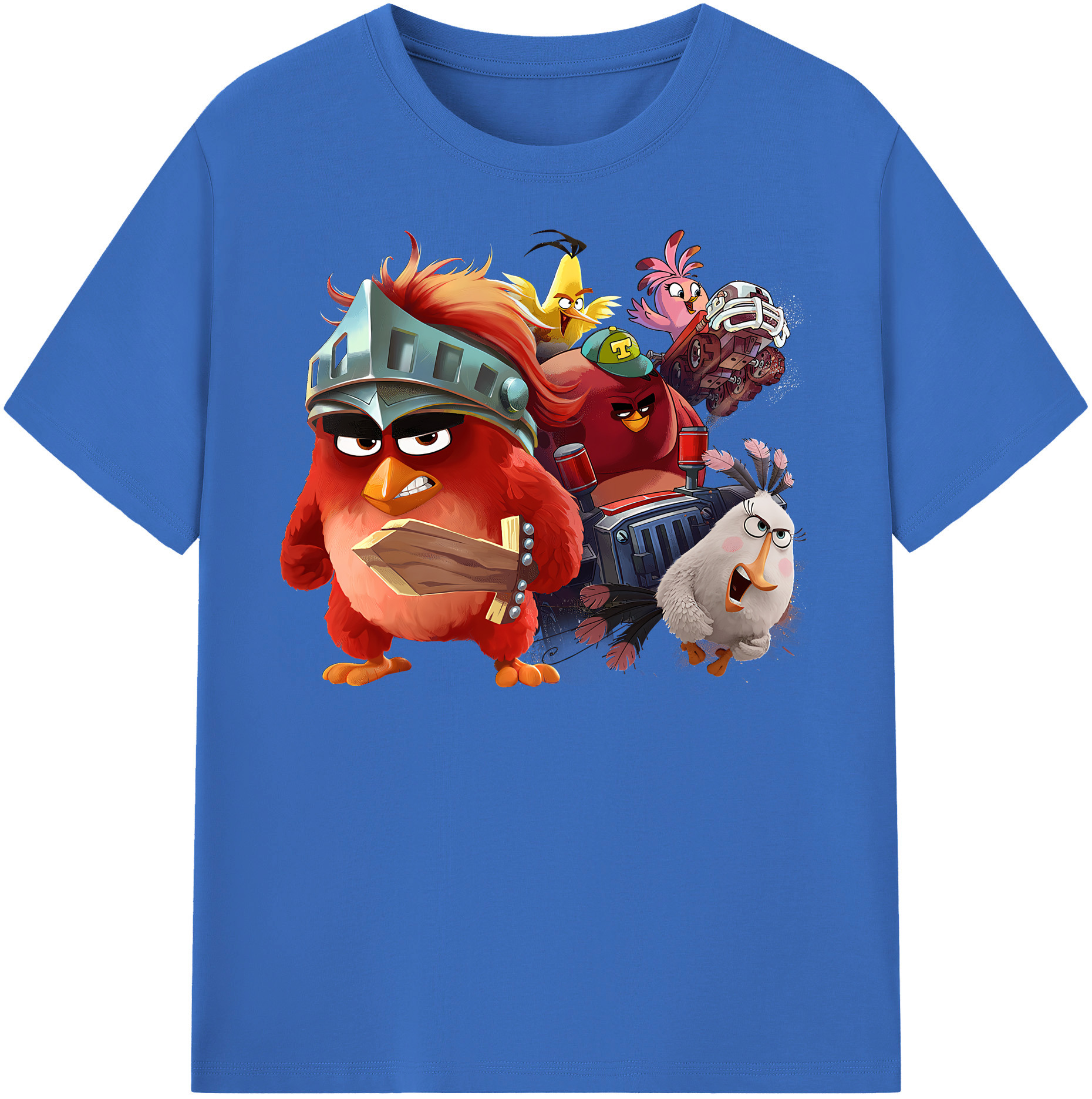 （画像用） Angry Birds アングリーバード 綿100％半袖Tシャツ（フロントプリント）