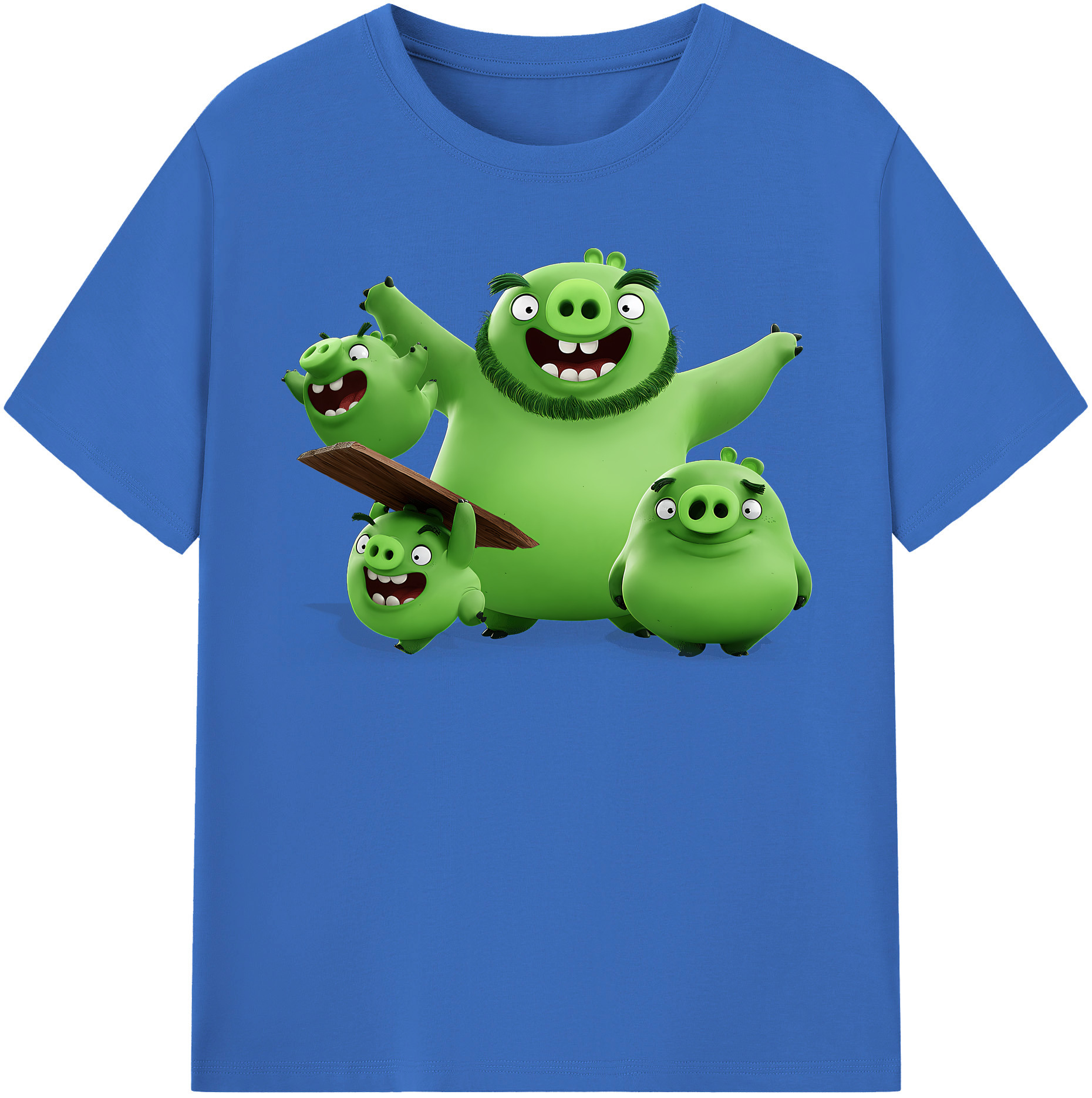 （画像用） Angry Birds アングリーバード 綿100％半袖Tシャツ（フロントプリント）