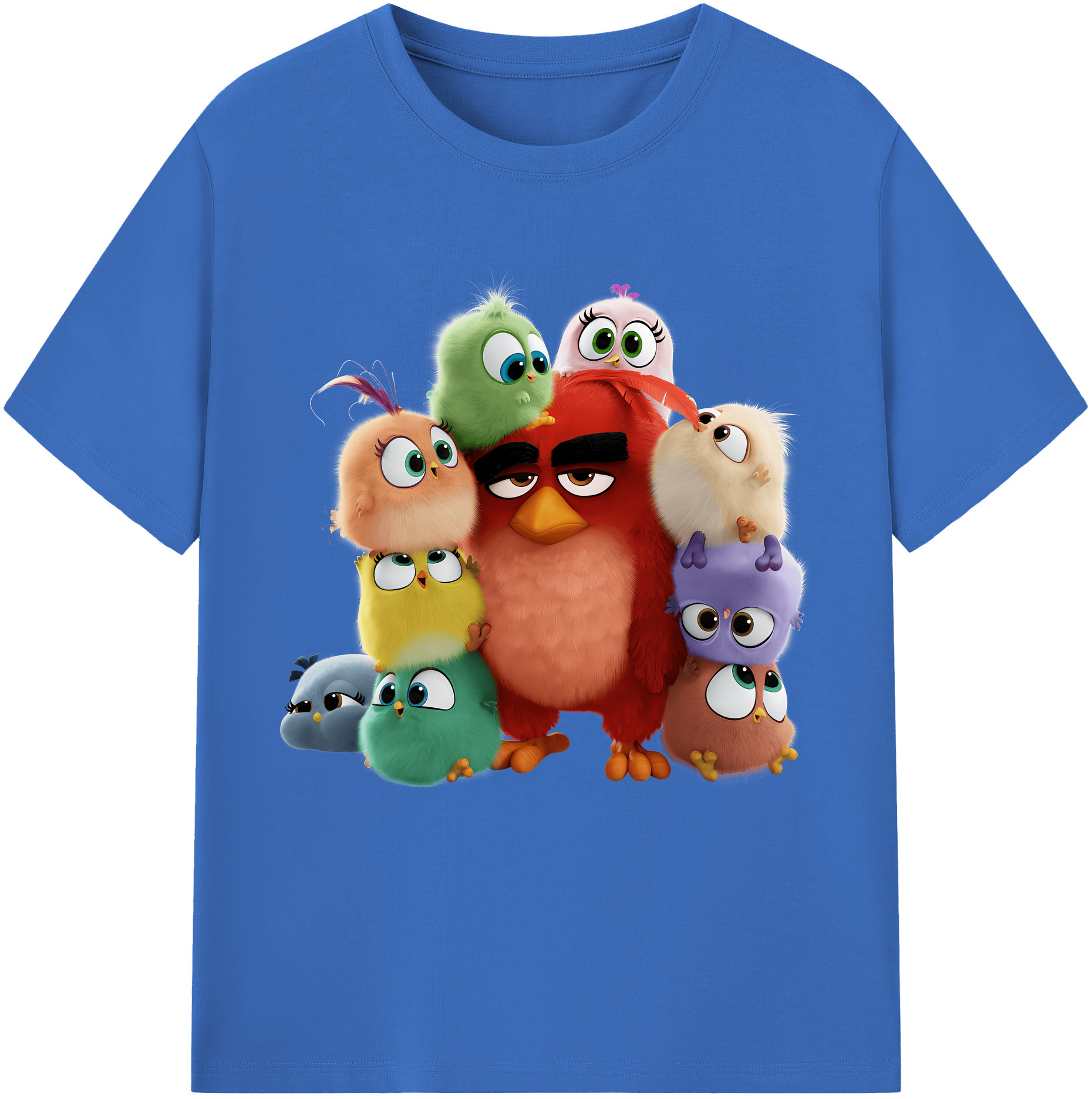 （画像用） Angry Birds アングリーバード 綿100％半袖Tシャツ（フロントプリント）