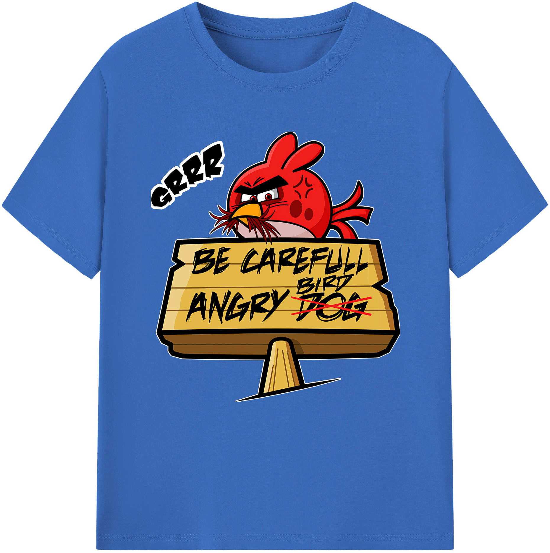 （画像用） Angry Birds アングリーバード 綿100％半袖Tシャツ（フロントプリント）