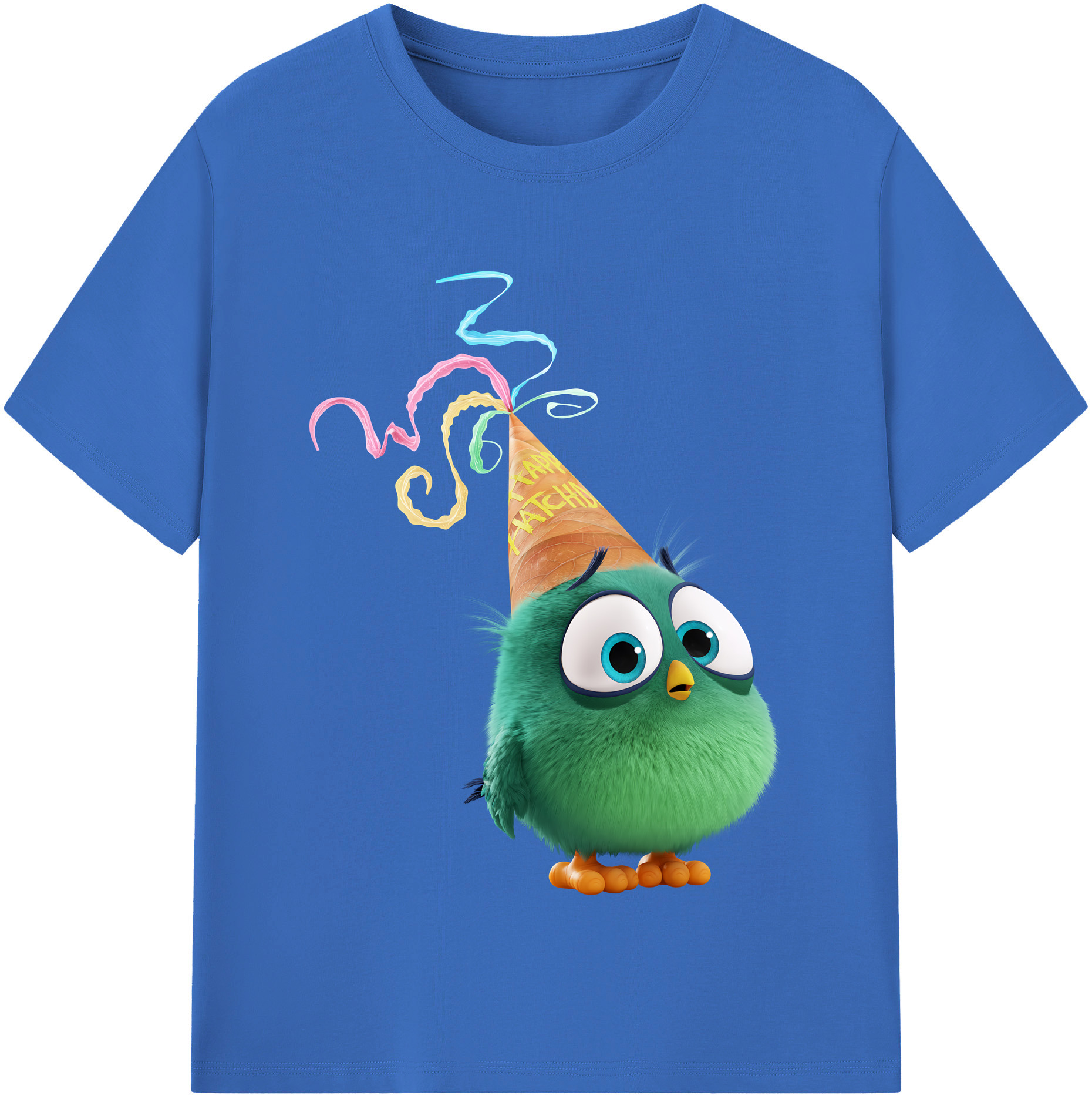（画像用） Angry Birds アングリーバード 綿100％半袖Tシャツ（フロントプリント）