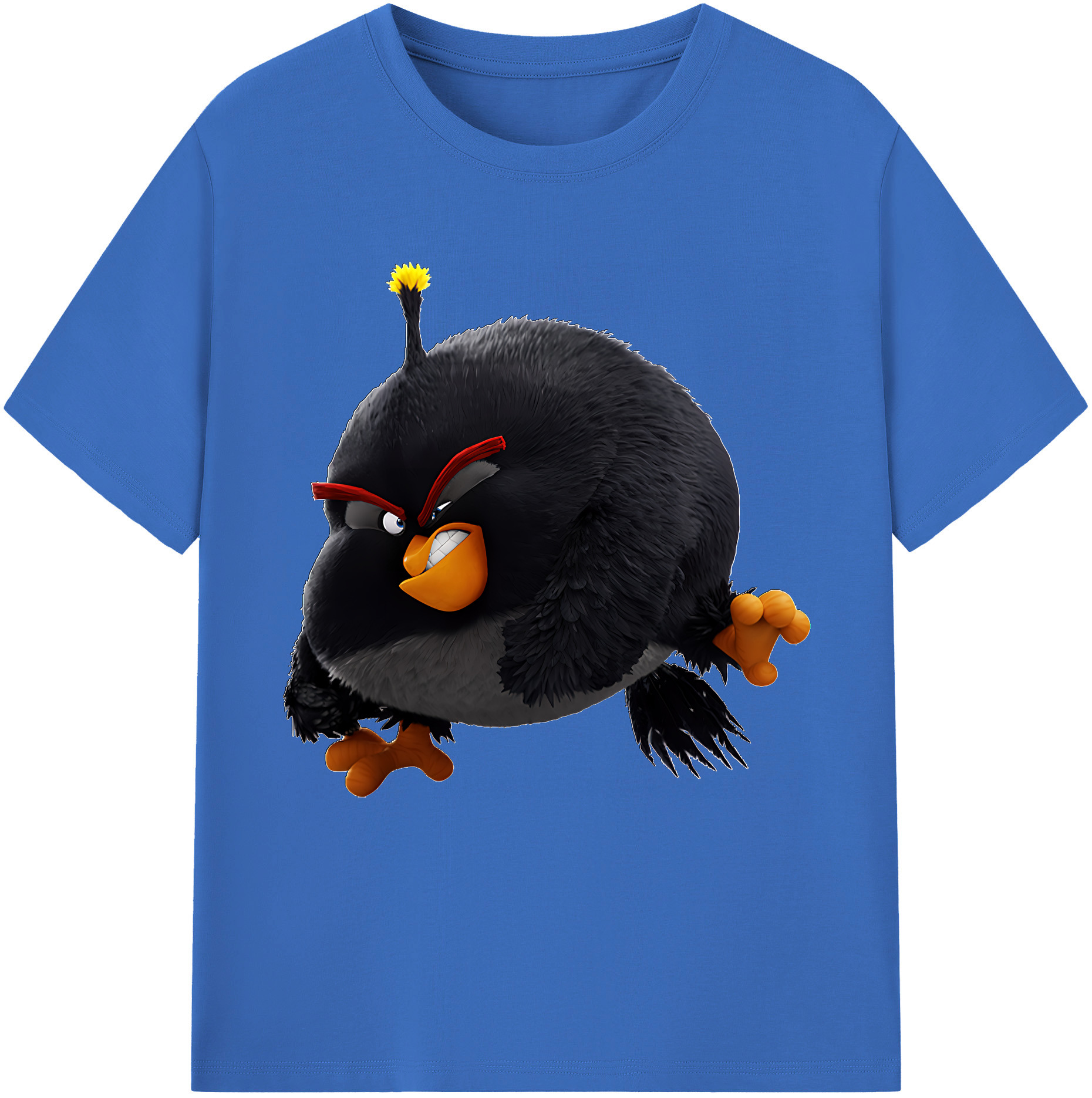 （画像用） Angry Birds アングリーバード 綿100％半袖Tシャツ（フロントプリント）