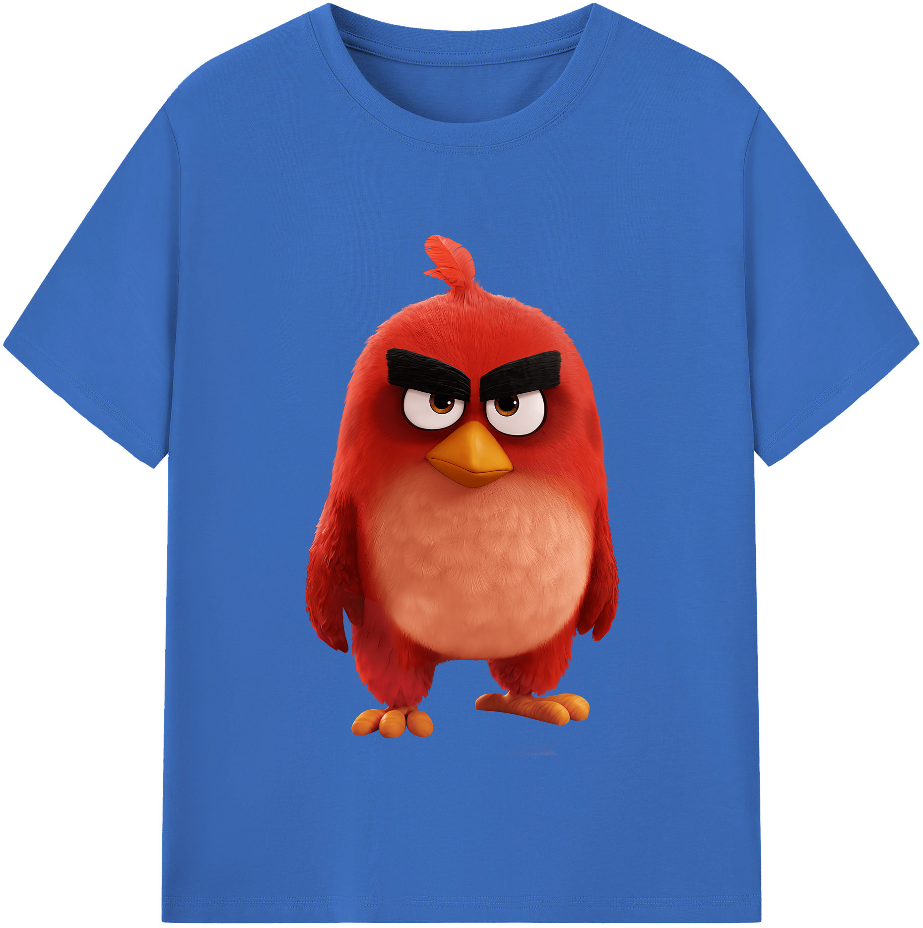 （画像用） Angry Birds アングリーバード 綿100％半袖Tシャツ（フロントプリント）