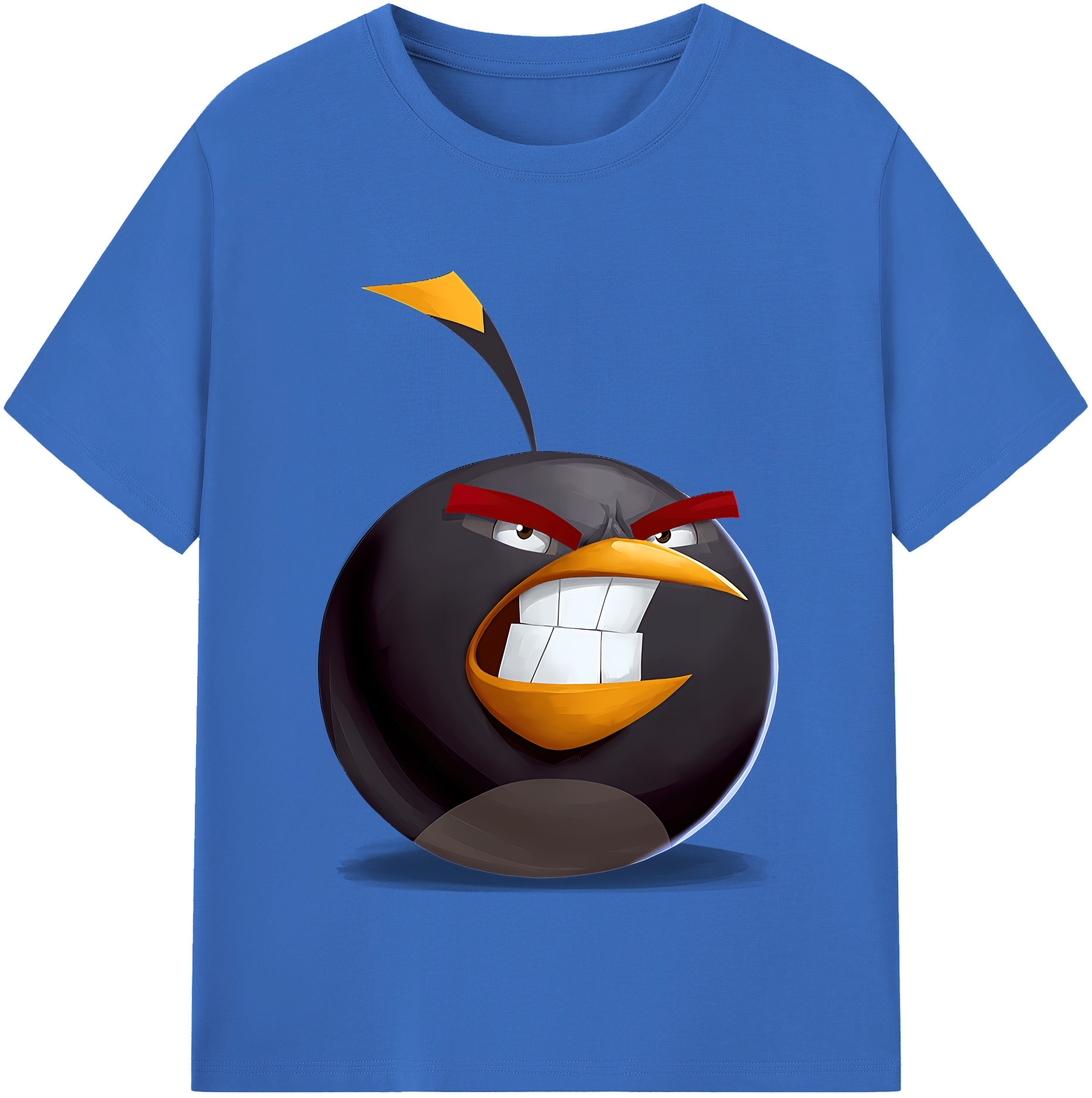 （画像用） Angry Birds アングリーバード 綿100％半袖Tシャツ（フロントプリント）