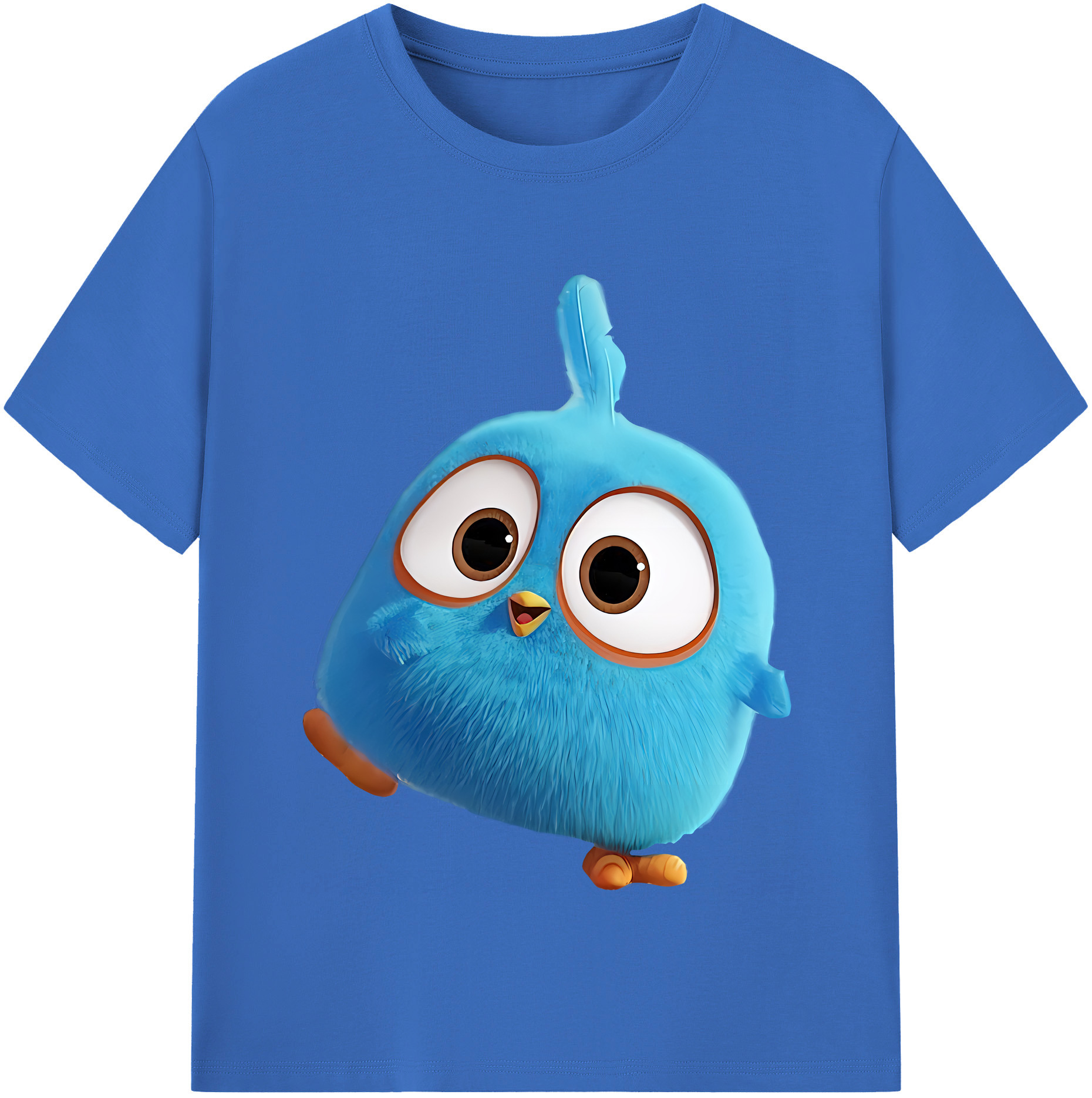 （画像用） Angry Birds アングリーバード 綿100％半袖Tシャツ（フロントプリント）