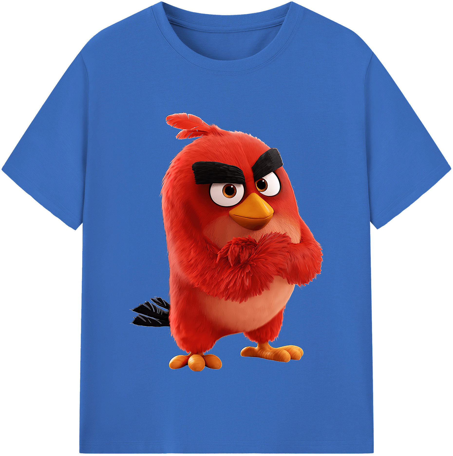 （画像用） Angry Birds アングリーバード 綿100％半袖Tシャツ（フロントプリント）