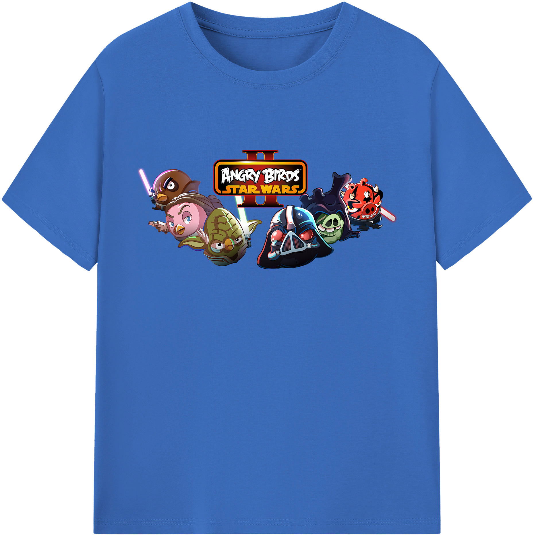 （画像用） Angry Birds アングリーバード 綿100％半袖Tシャツ（フロントプリント）