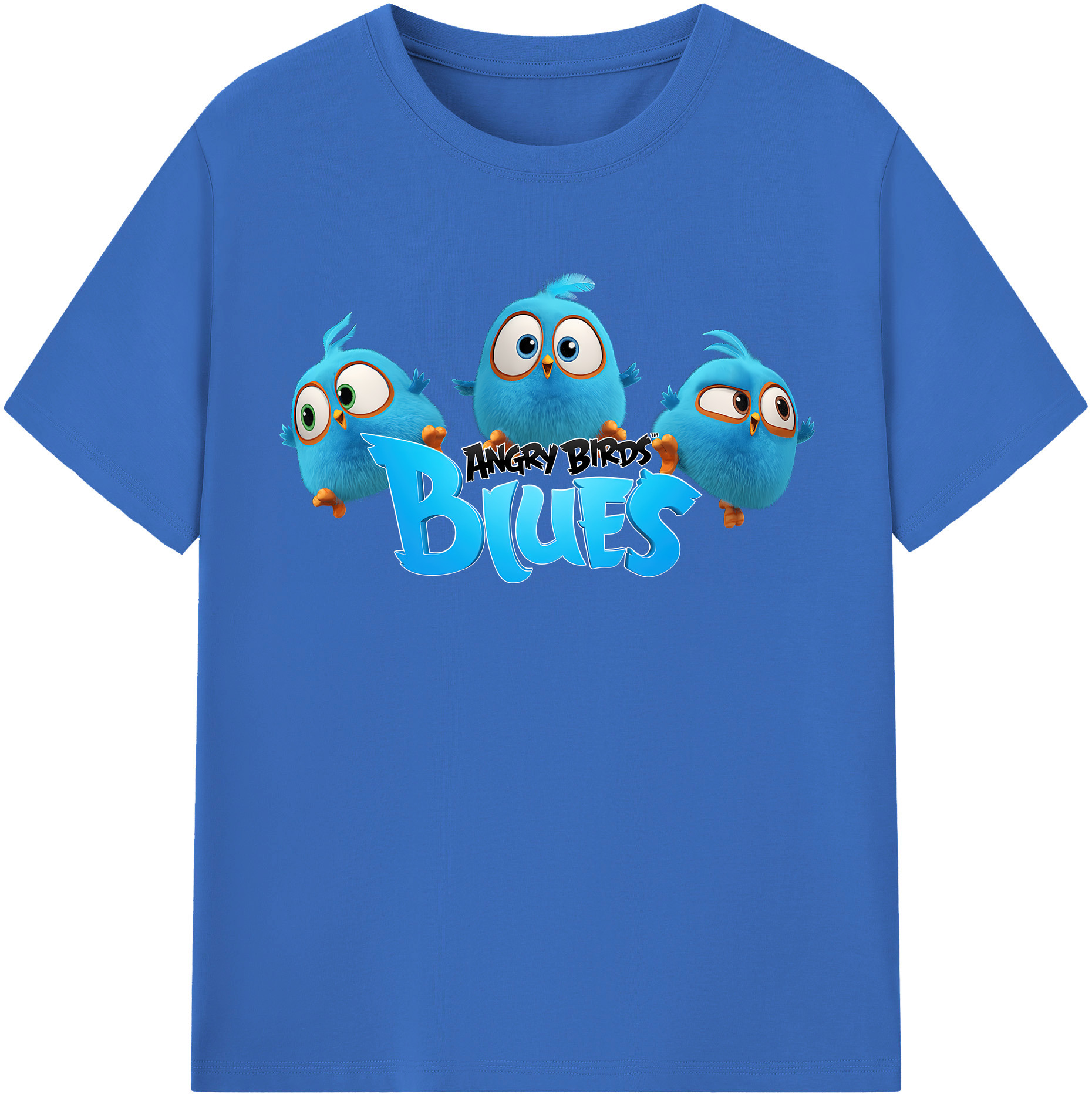 （画像用） Angry Birds アングリーバード 綿100％半袖Tシャツ（フロントプリント）