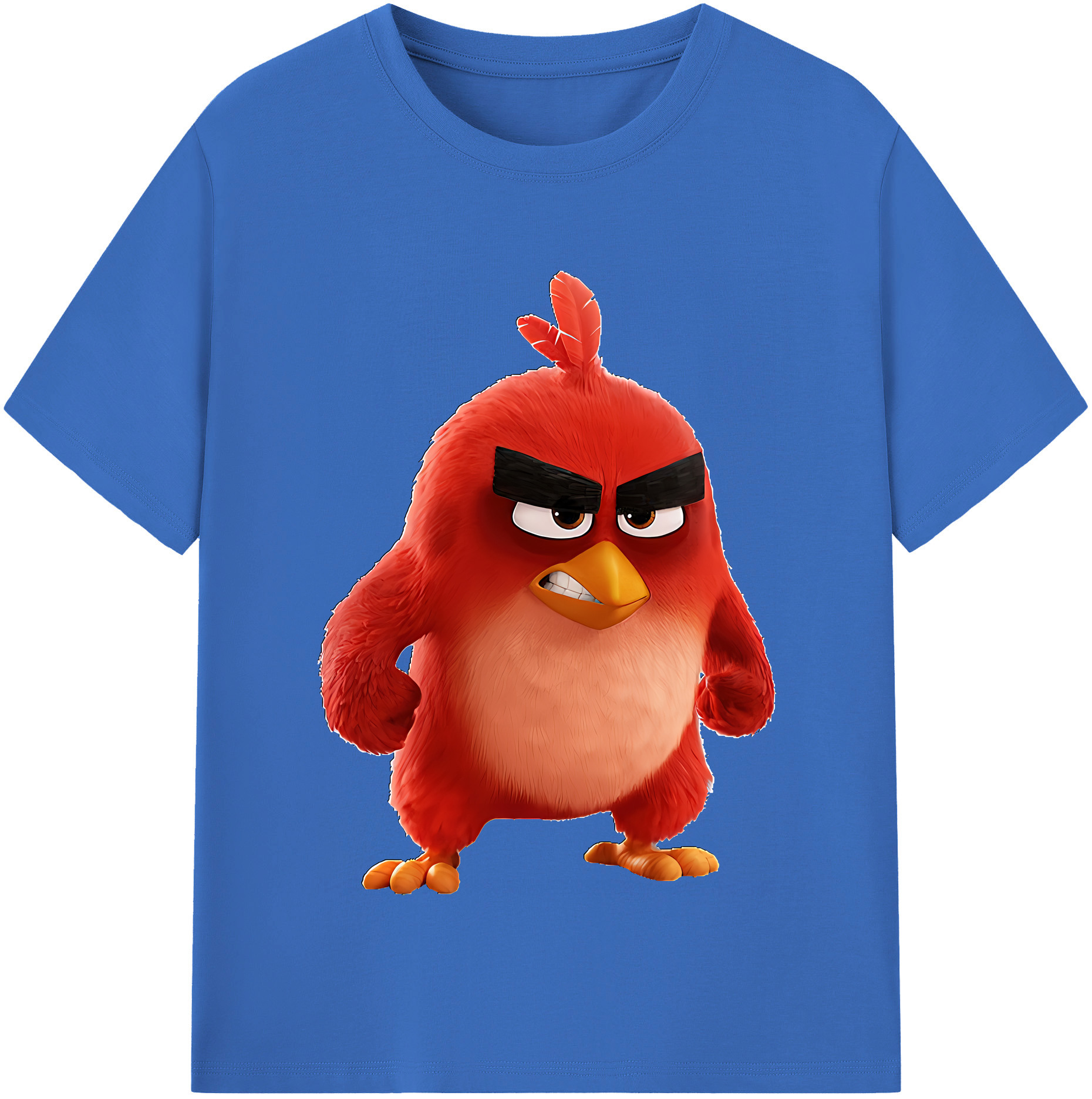 （画像用） Angry Birds アングリーバード 綿100％半袖Tシャツ（フロントプリント）