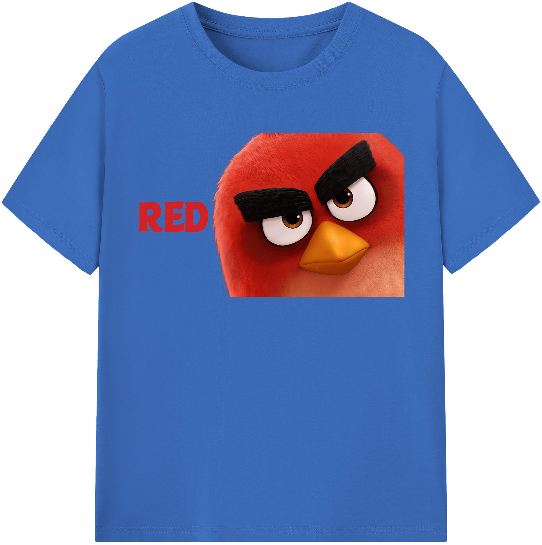 （画像用） Angry Birds アングリーバード 綿100％半袖Tシャツ（フロントプリント）