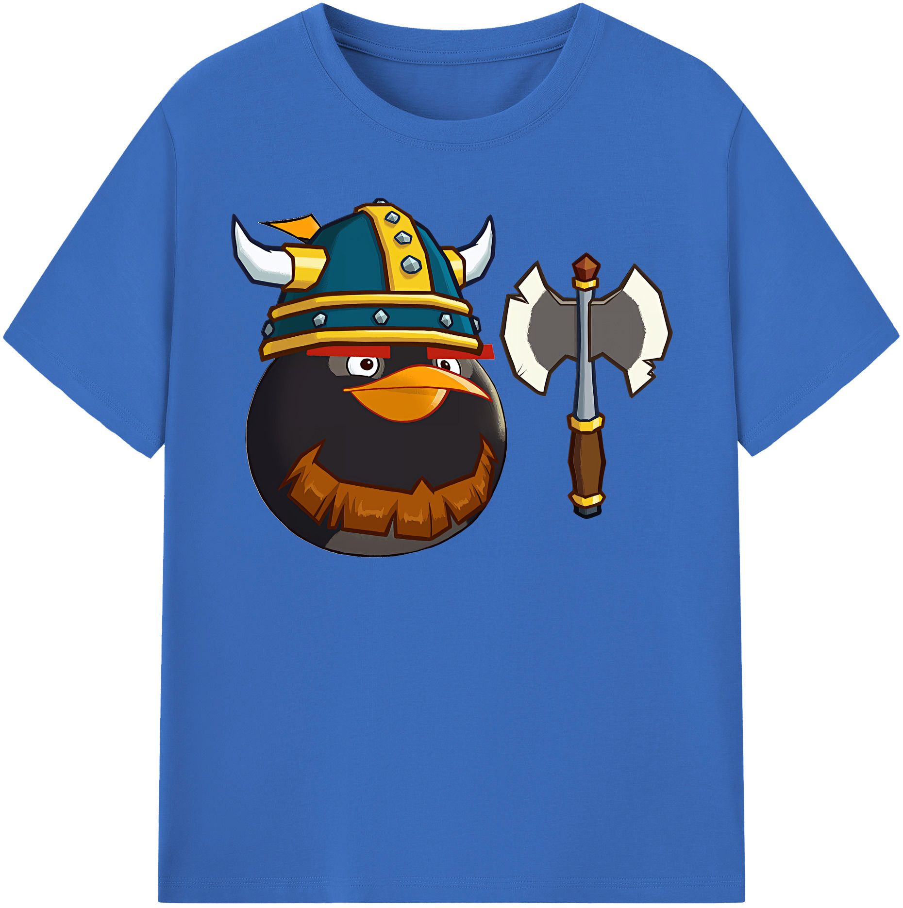 （画像用） Angry Birds アングリーバード 綿100％半袖Tシャツ（フロントプリント）