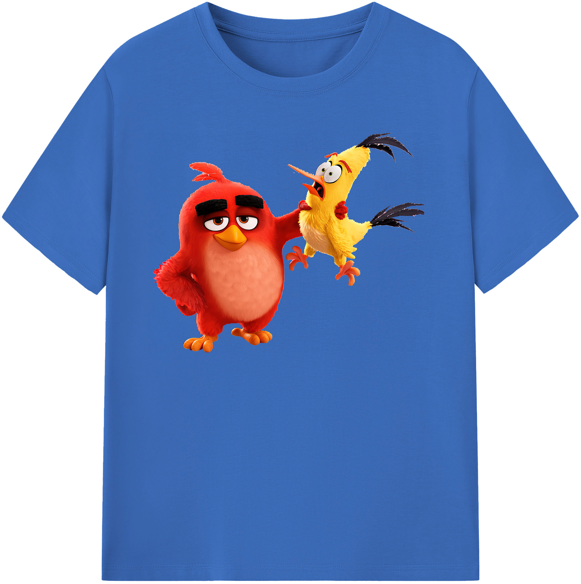 （画像用） Angry Birds アングリーバード 綿100％半袖Tシャツ（フロントプリント）