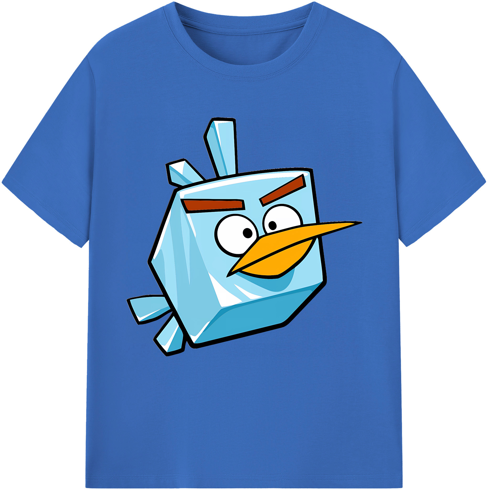 （画像用） Angry Birds アングリーバード 綿100％半袖Tシャツ（フロントプリント）
