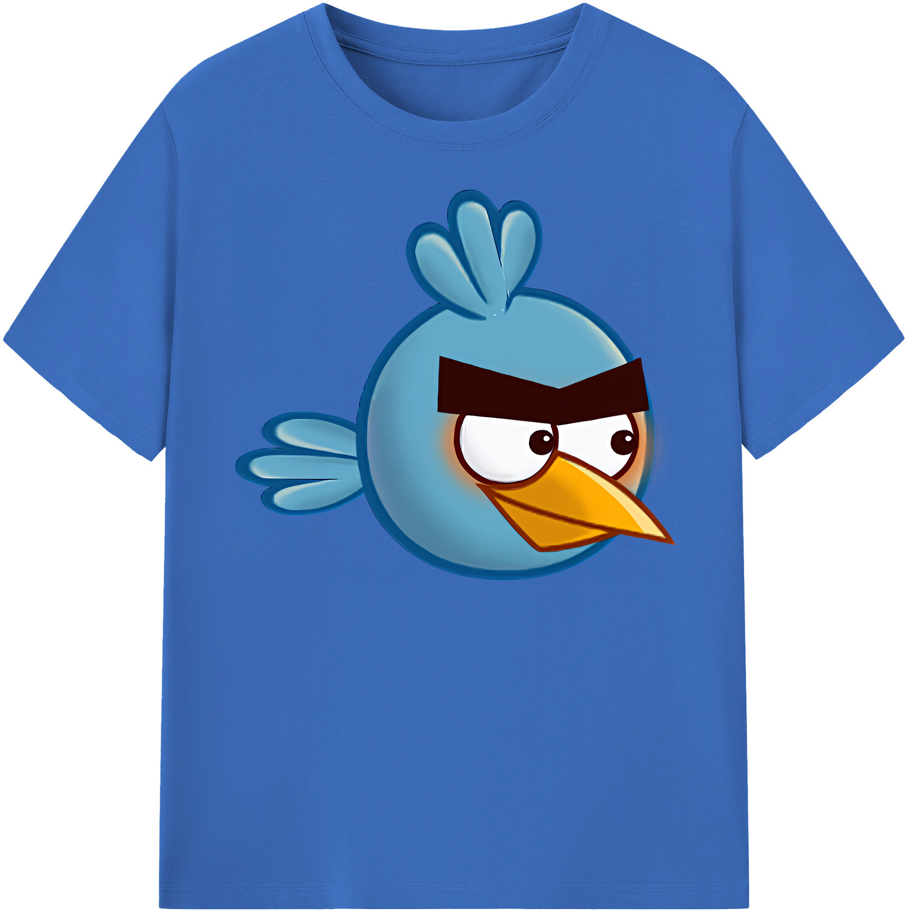 （画像用） Angry Birds アングリーバード 綿100％半袖Tシャツ（フロントプリント）