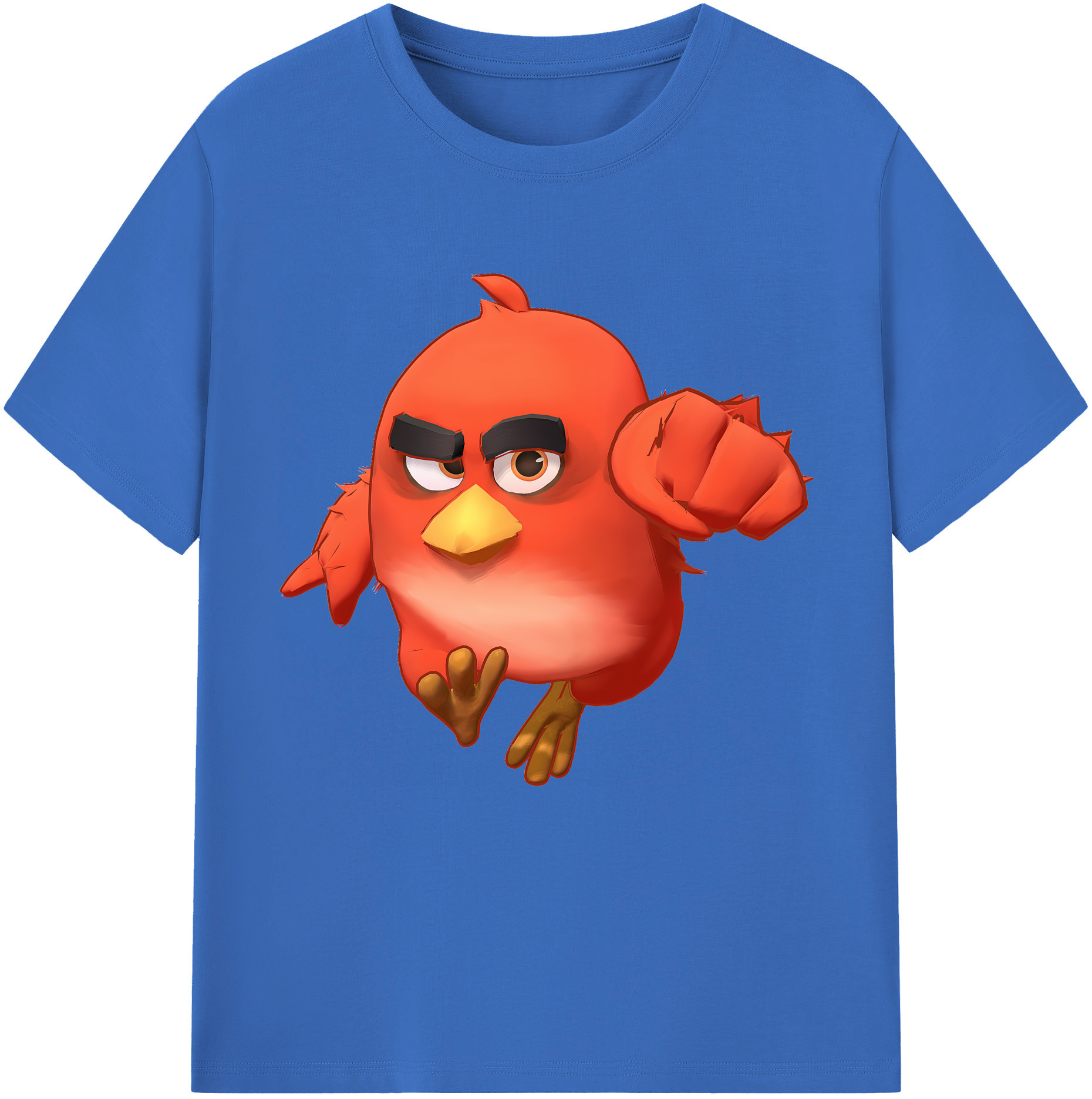 （画像用） Angry Birds アングリーバード 綿100％半袖Tシャツ（フロントプリント）