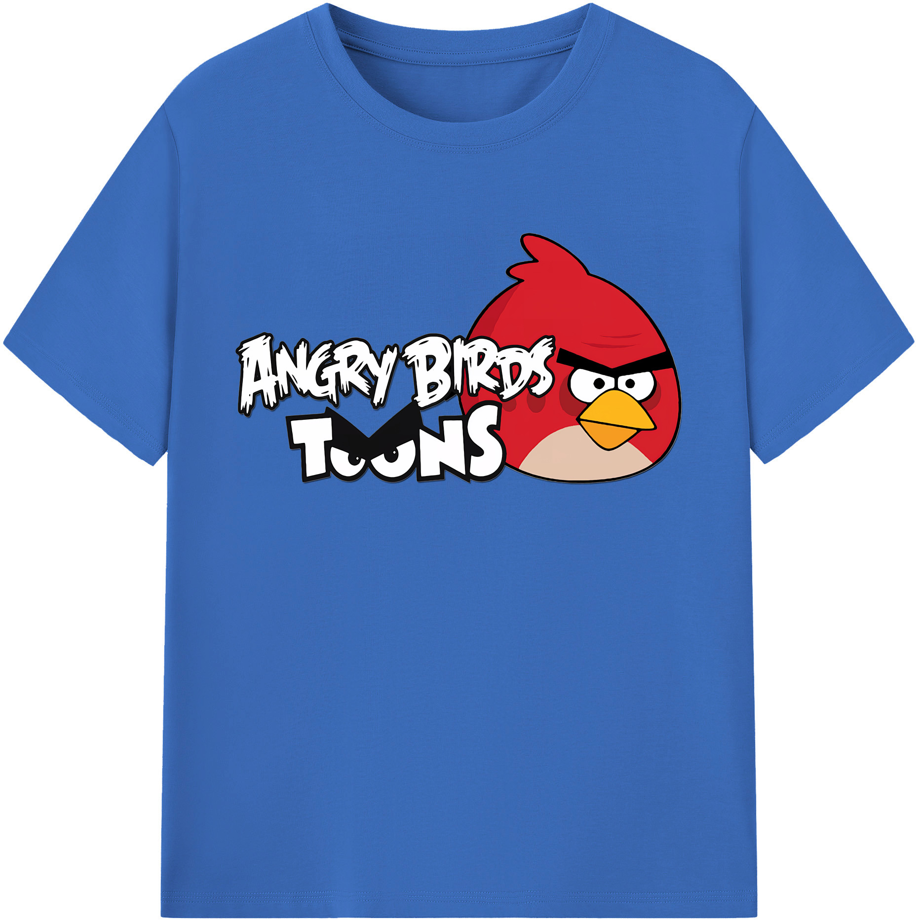 （画像用） Angry Birds アングリーバード 綿100％半袖Tシャツ（フロントプリント）