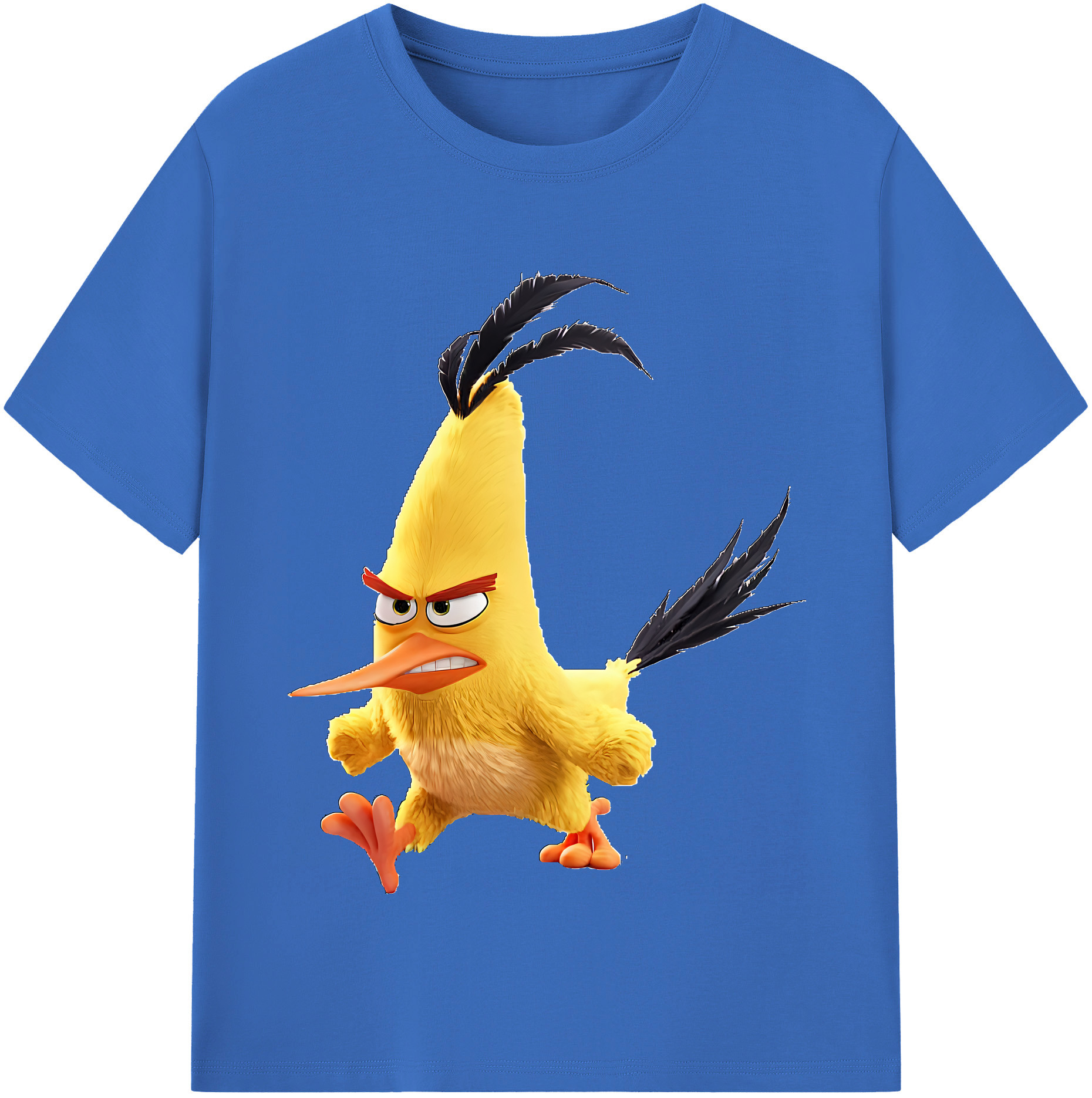 （画像用） Angry Birds アングリーバード 綿100％半袖Tシャツ（フロントプリント）