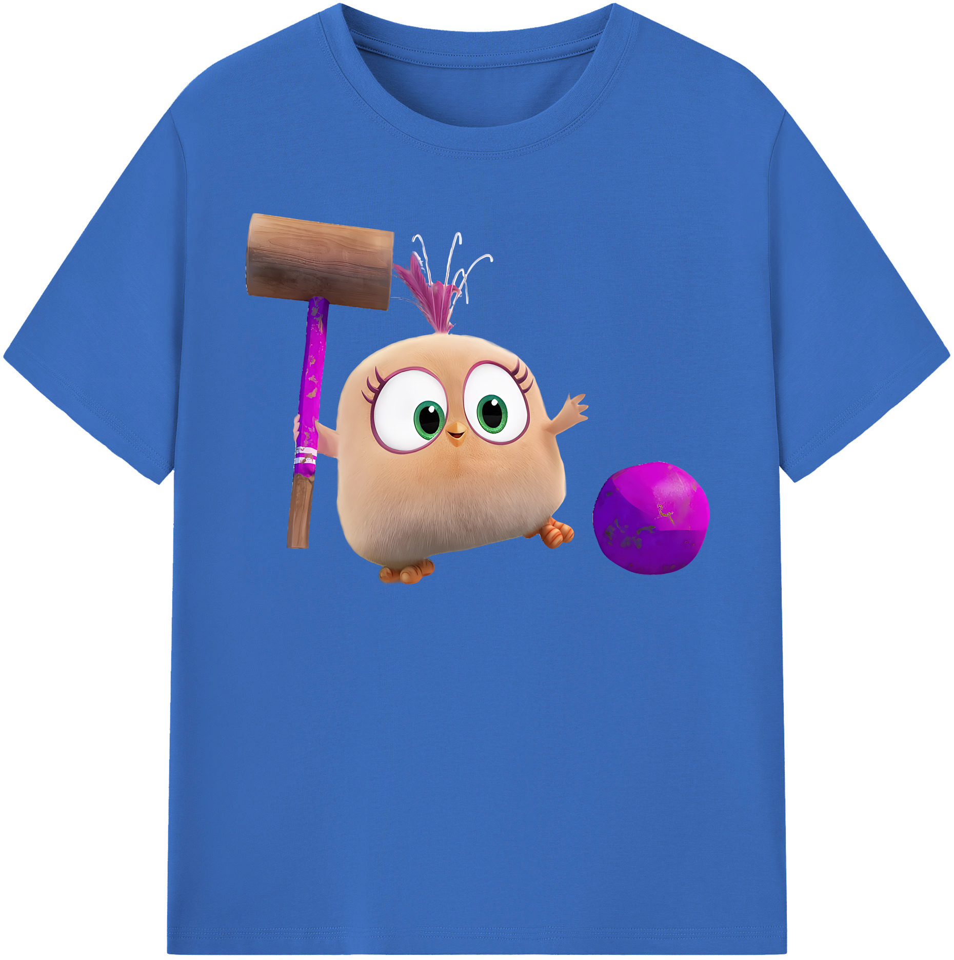 （画像用） Angry Birds アングリーバード 綿100％半袖Tシャツ（フロントプリント）