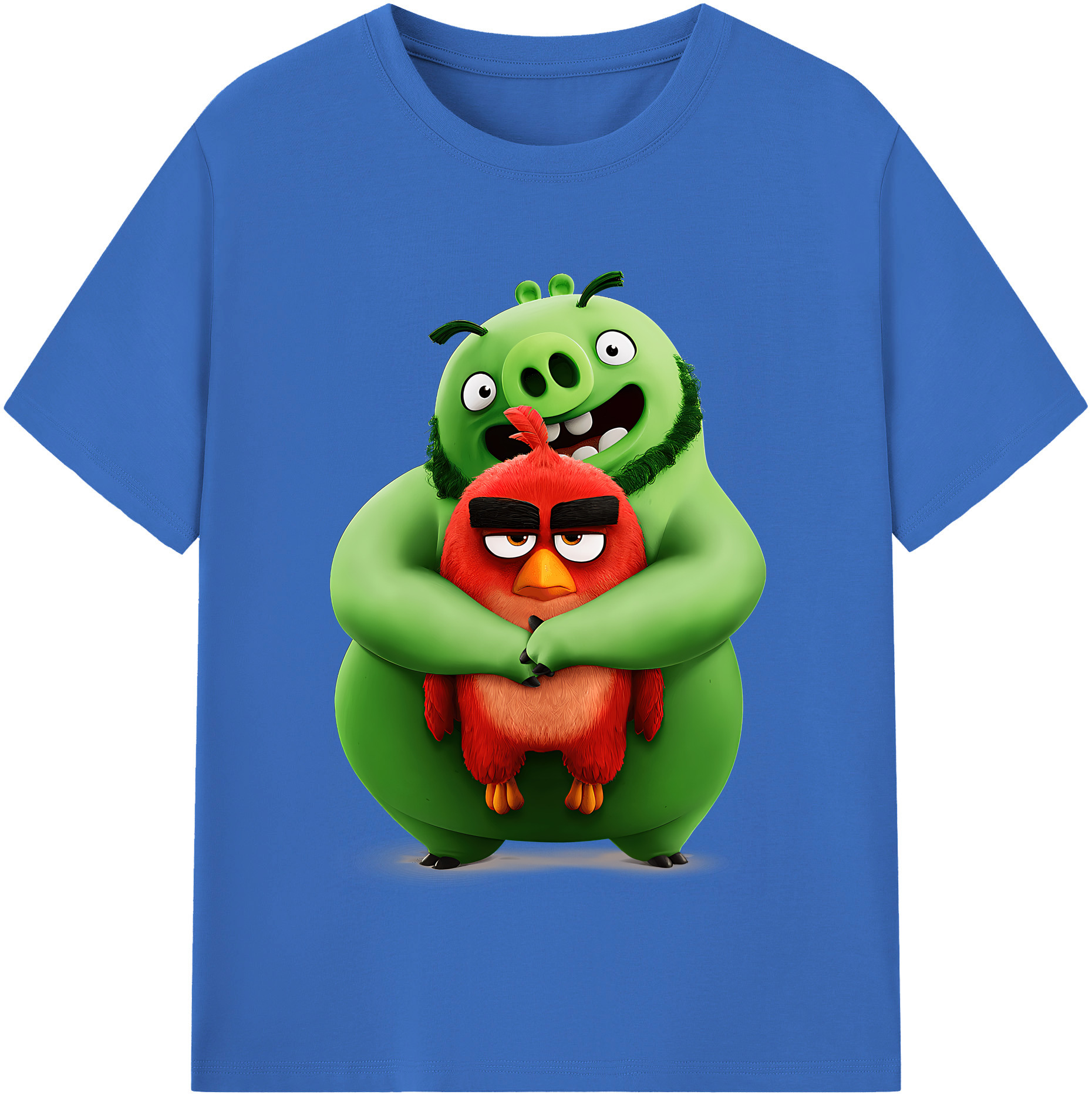 （画像用） Angry Birds アングリーバード 綿100％半袖Tシャツ（フロントプリント）