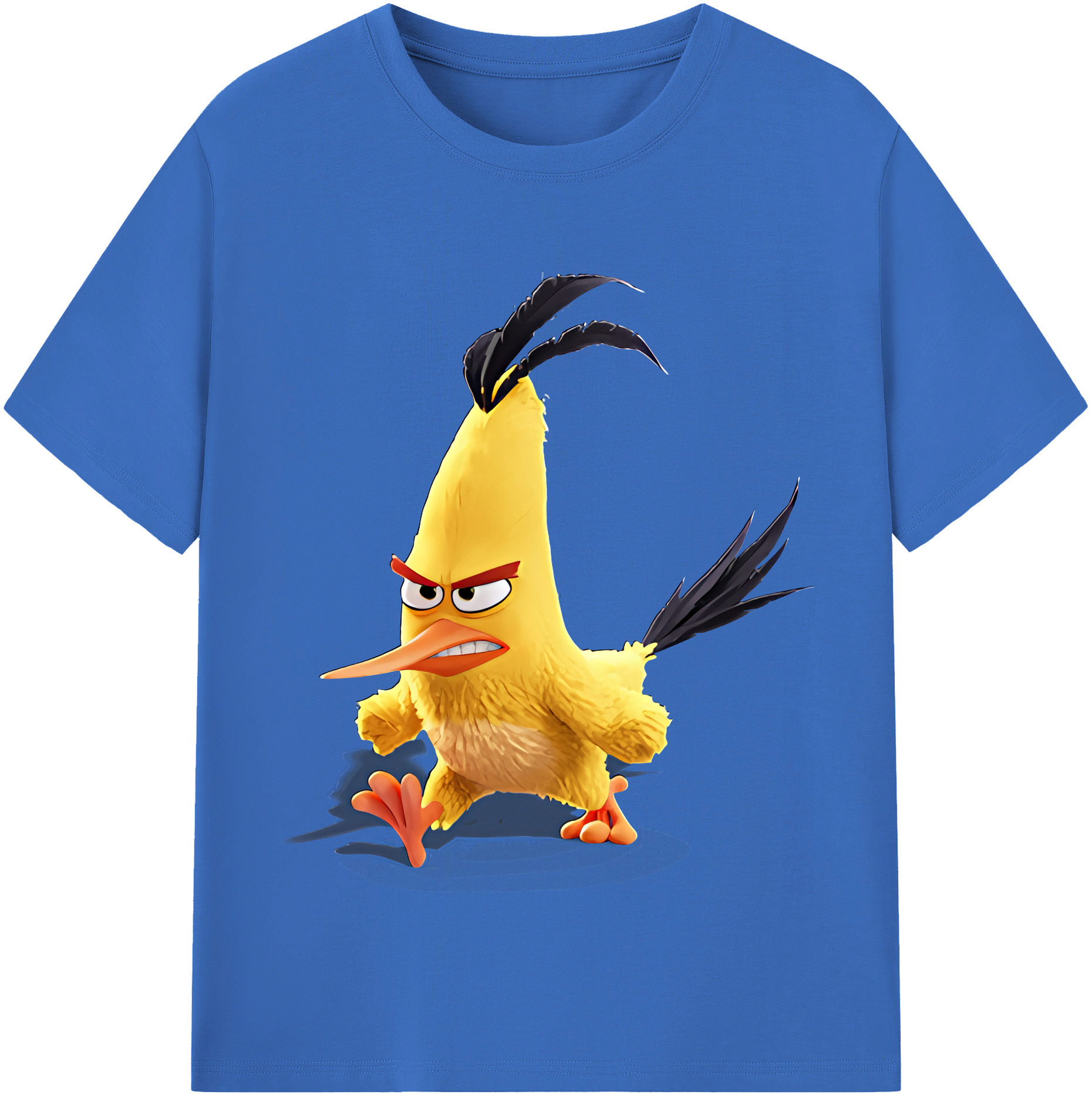 （画像用） Angry Birds アングリーバード 綿100％半袖Tシャツ（フロントプリント）