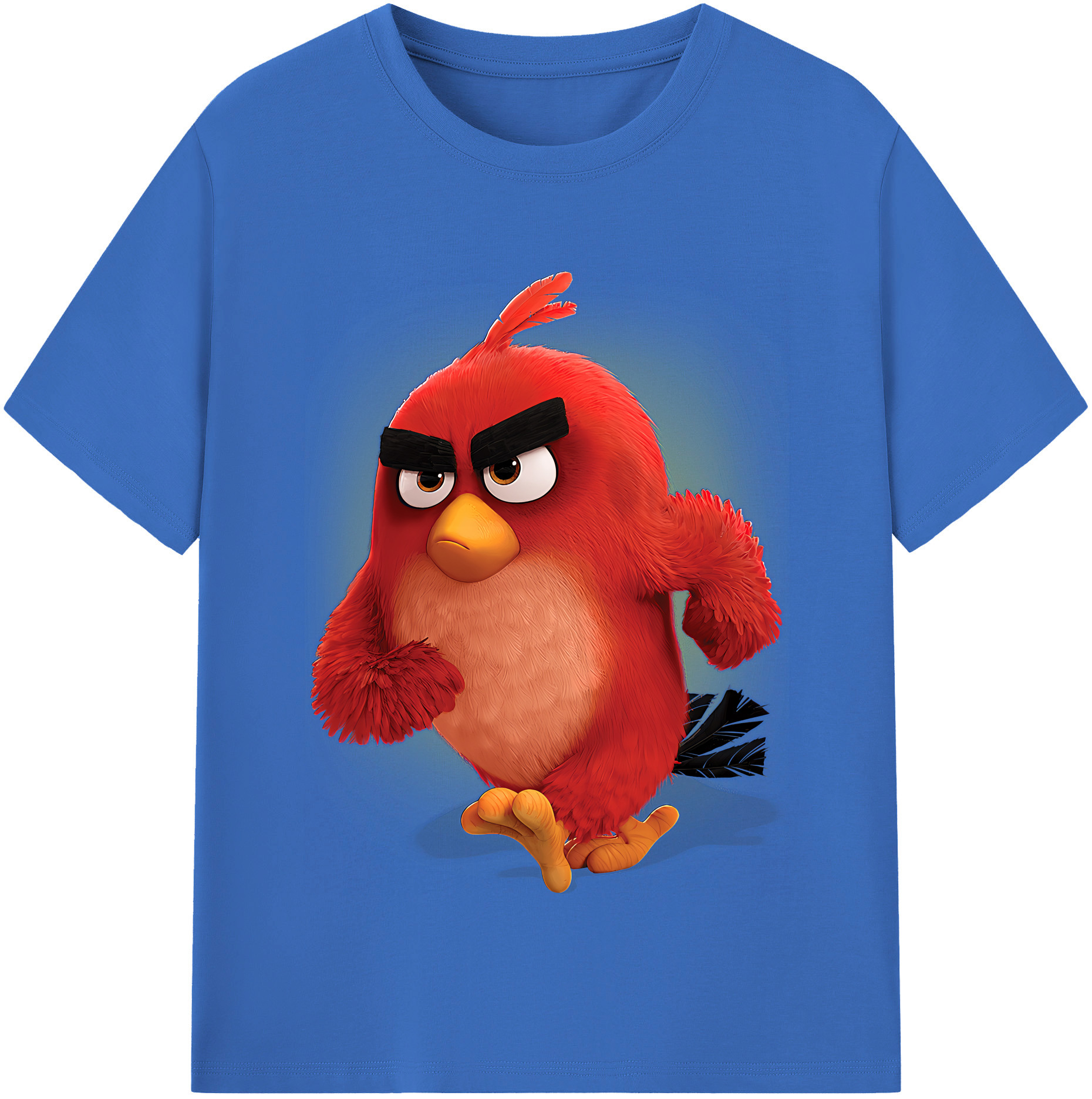 （画像用） Angry Birds アングリーバード 綿100％半袖Tシャツ（フロントプリント）