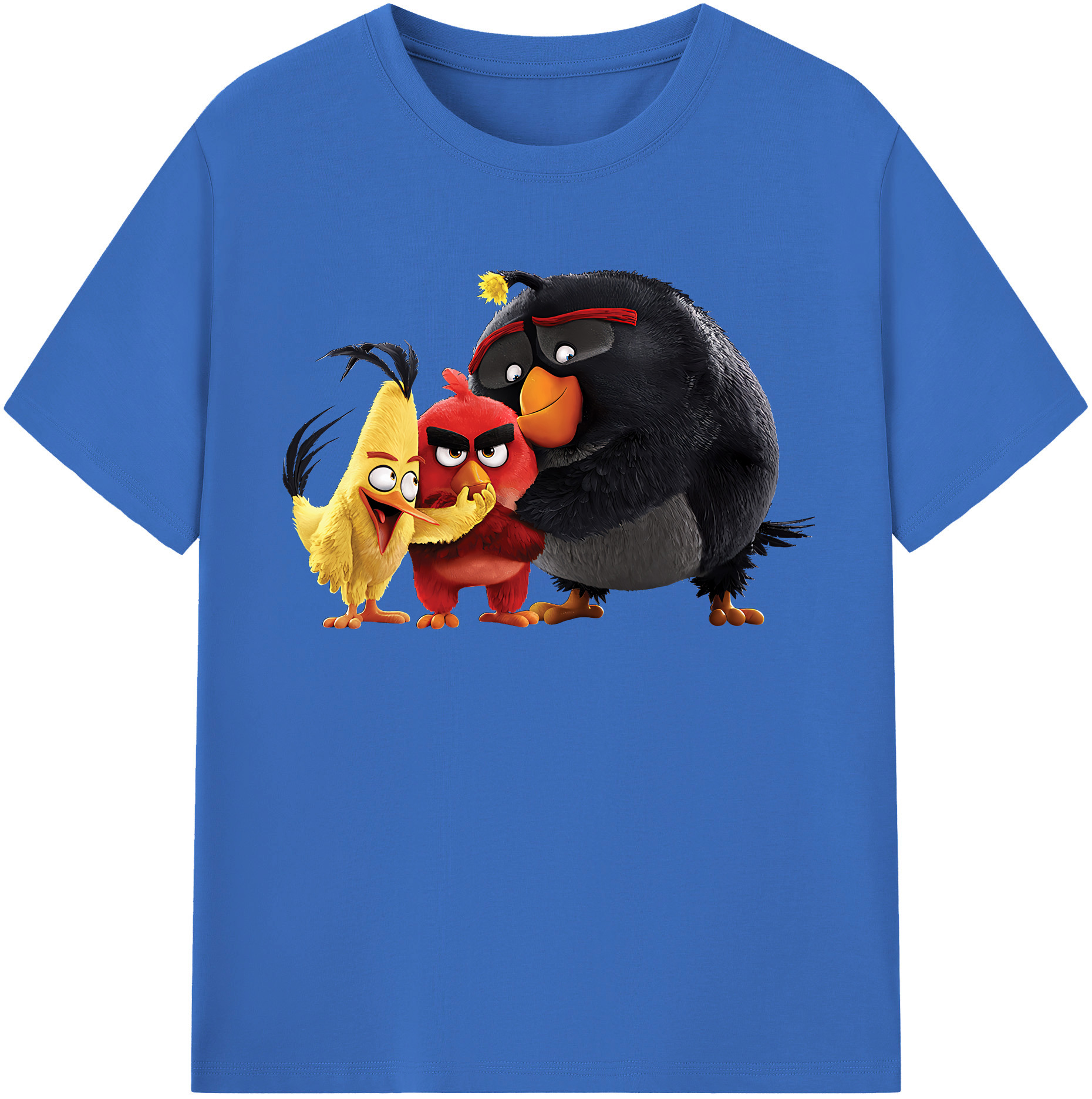 （画像用） Angry Birds アングリーバード 綿100％半袖Tシャツ（フロントプリント）