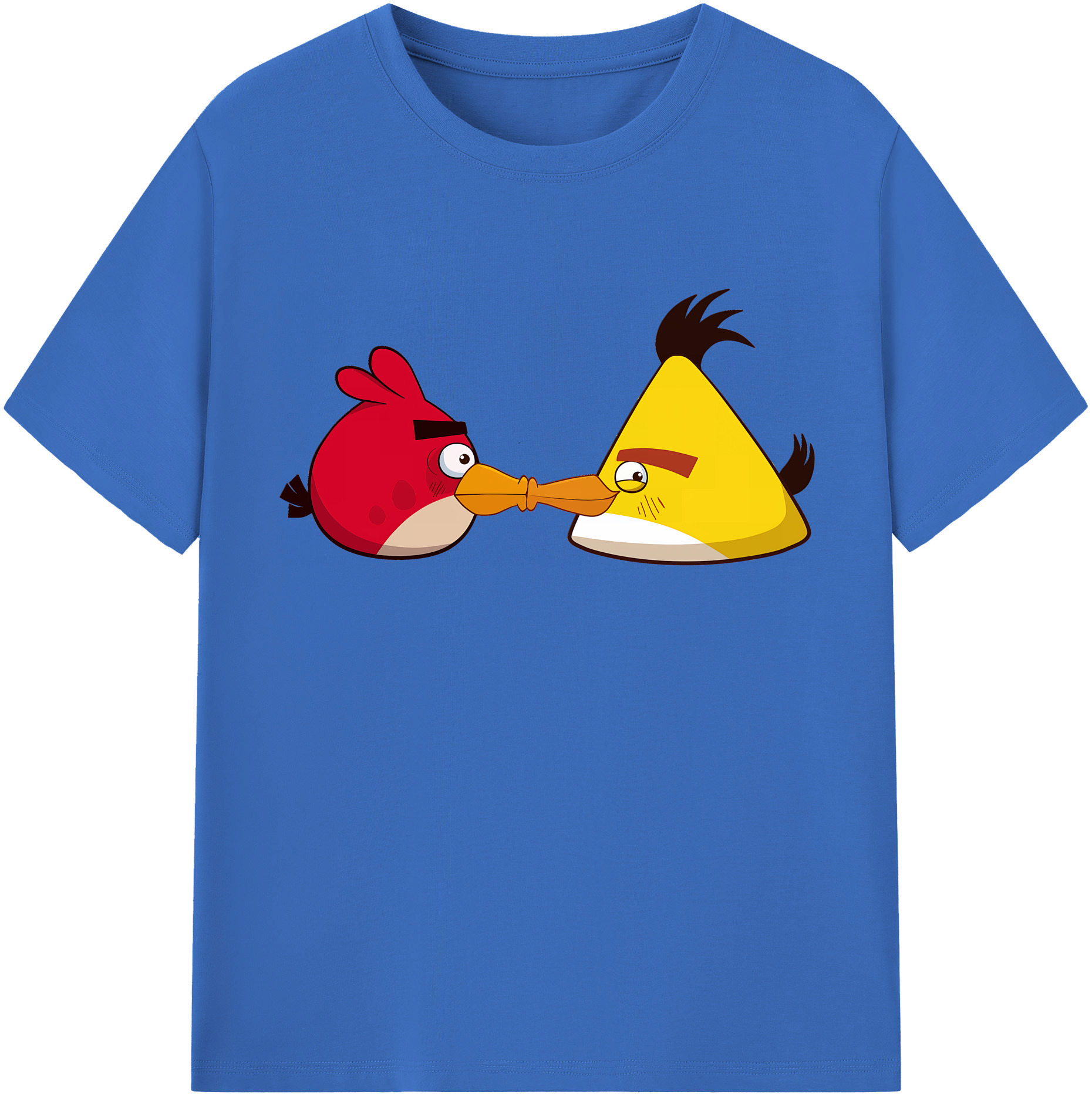 （画像用） Angry Birds アングリーバード 綿100％半袖Tシャツ（フロントプリント）