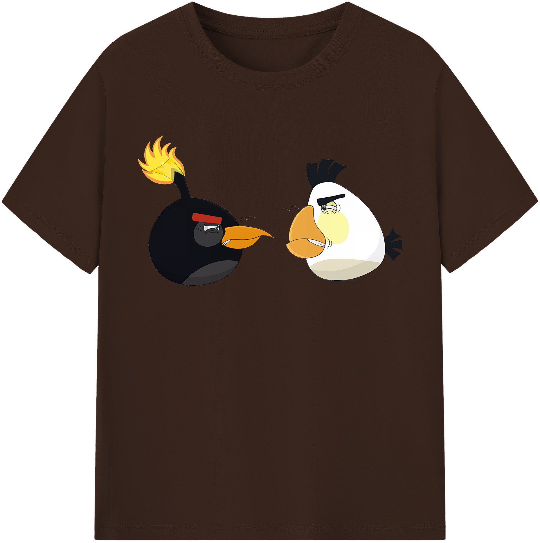 （画像用） Angry Birds アングリーバード 綿100％半袖Tシャツ（フロントプリント）