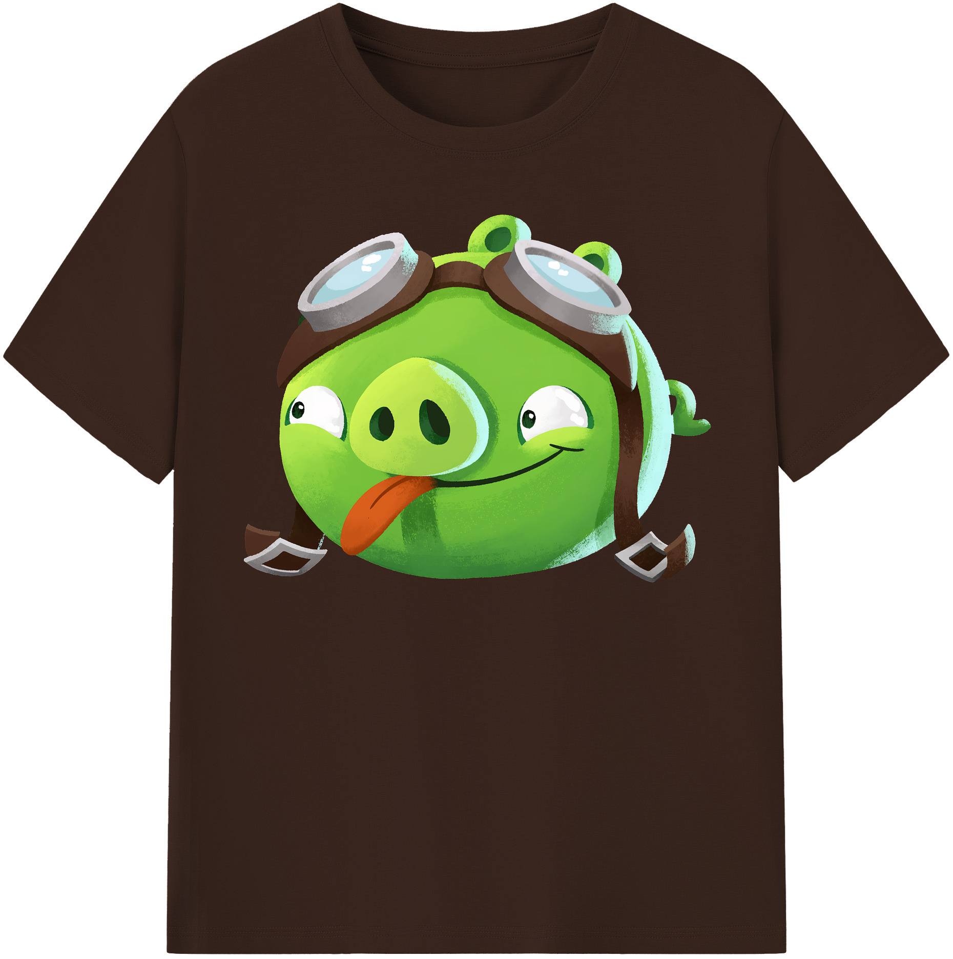 （画像用） Angry Birds アングリーバード 綿100％半袖Tシャツ（フロントプリント）