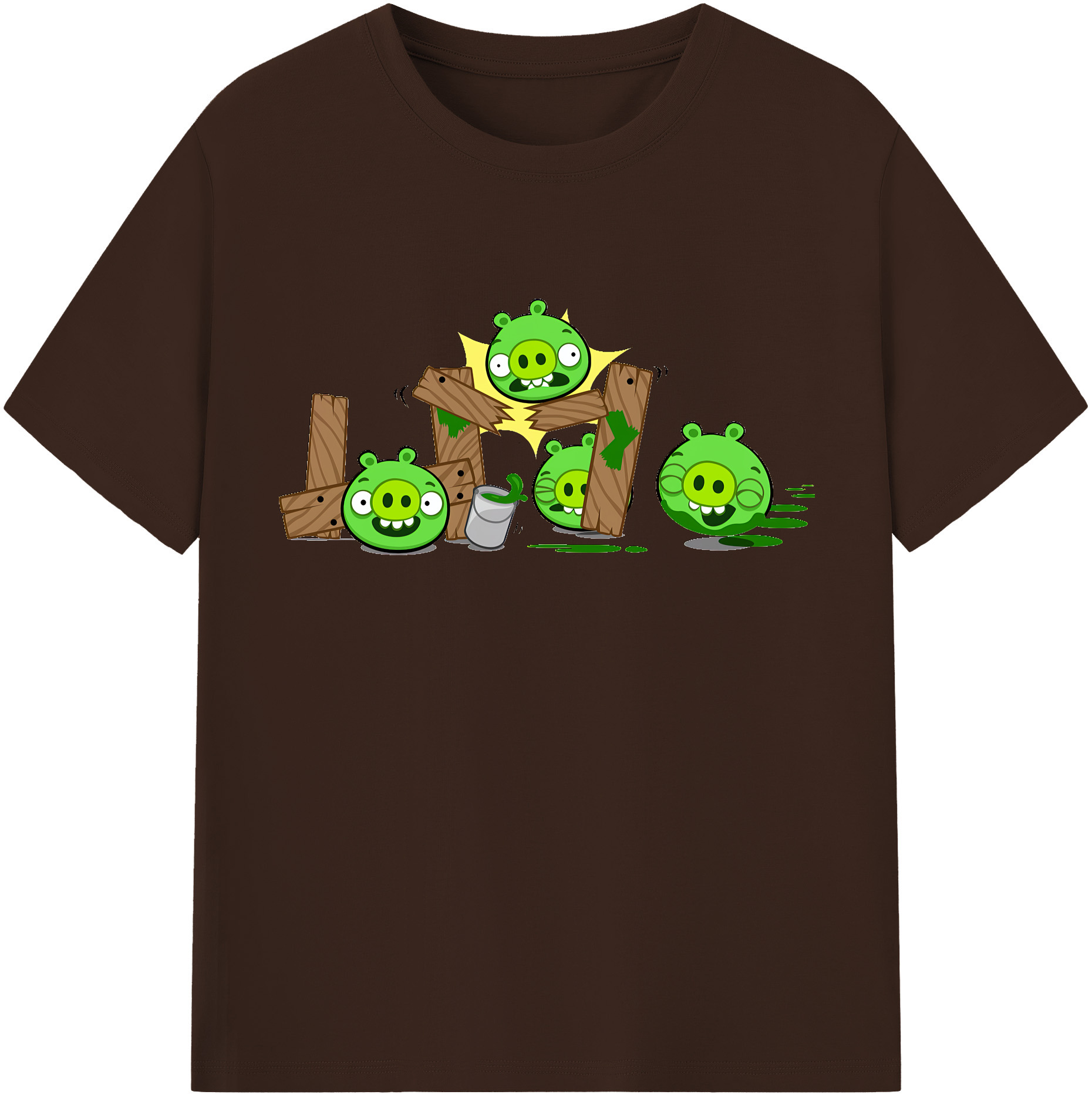 （画像用） Angry Birds アングリーバード 綿100％半袖Tシャツ（フロントプリント）