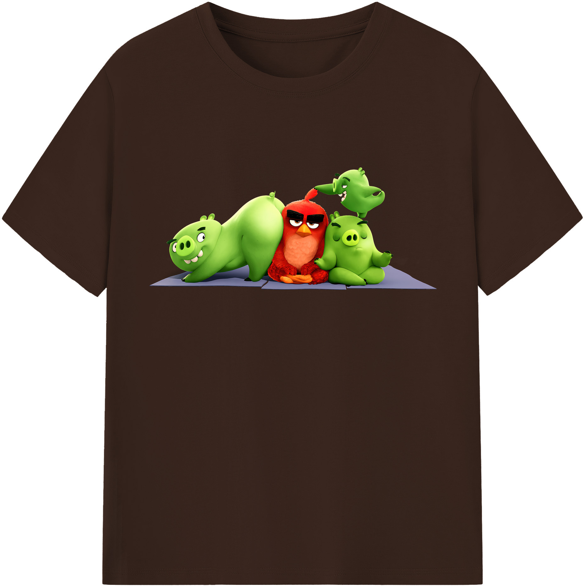 （画像用） Angry Birds アングリーバード 綿100％半袖Tシャツ（フロントプリント）