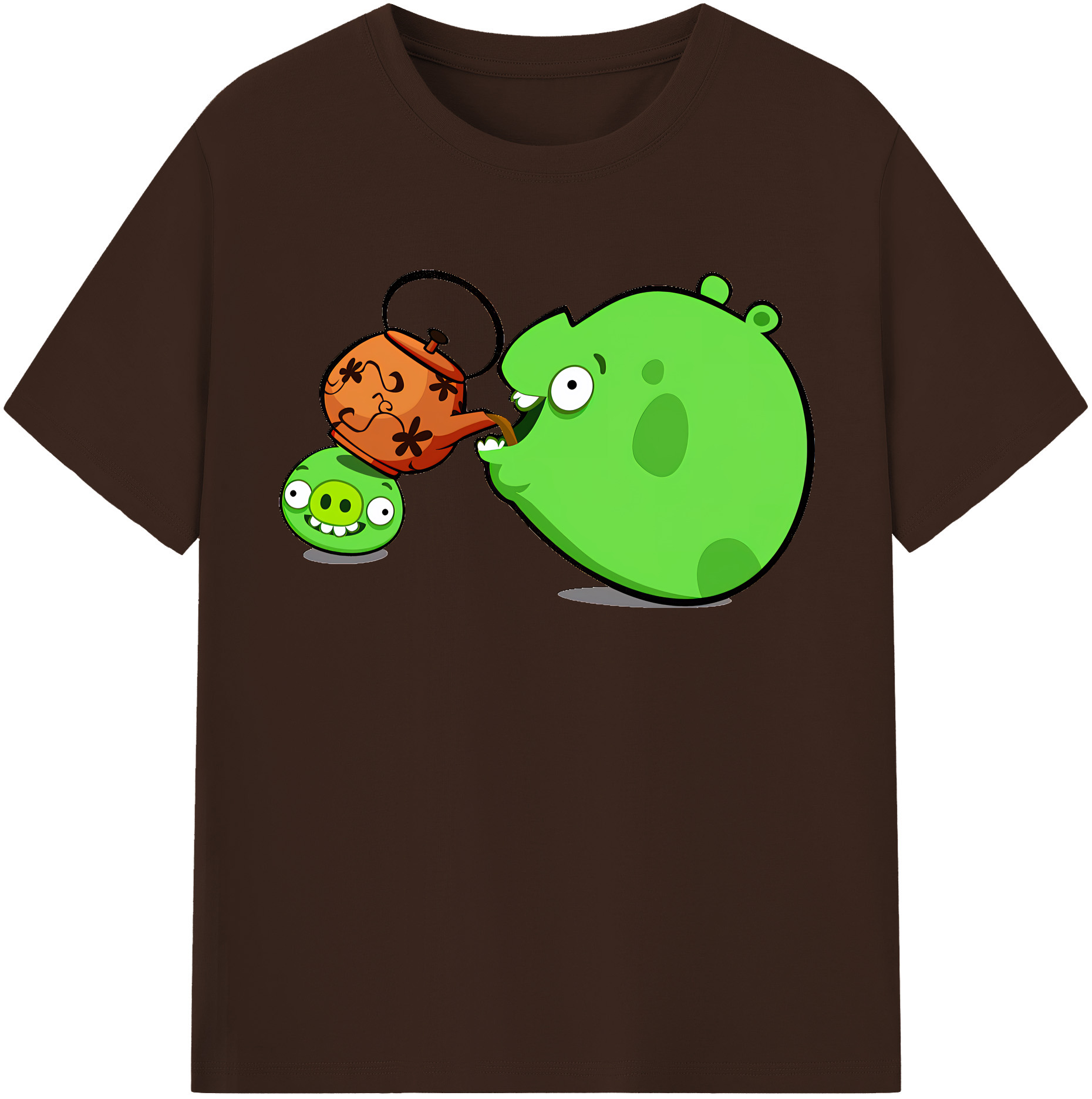 （画像用） Angry Birds アングリーバード 綿100％半袖Tシャツ（フロントプリント）